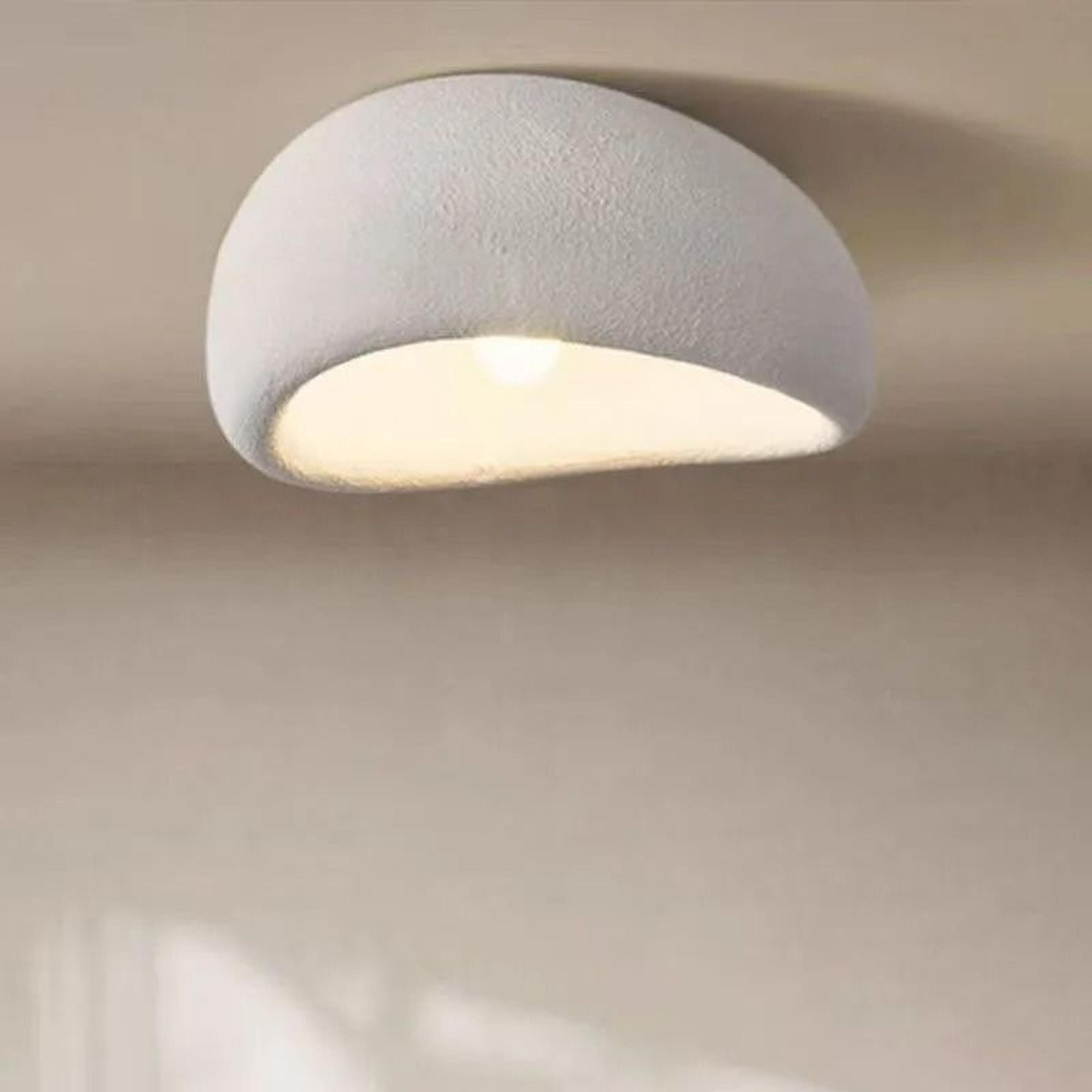 japanese wabi-sabi led ceiling light creative bird nest pendant lamp