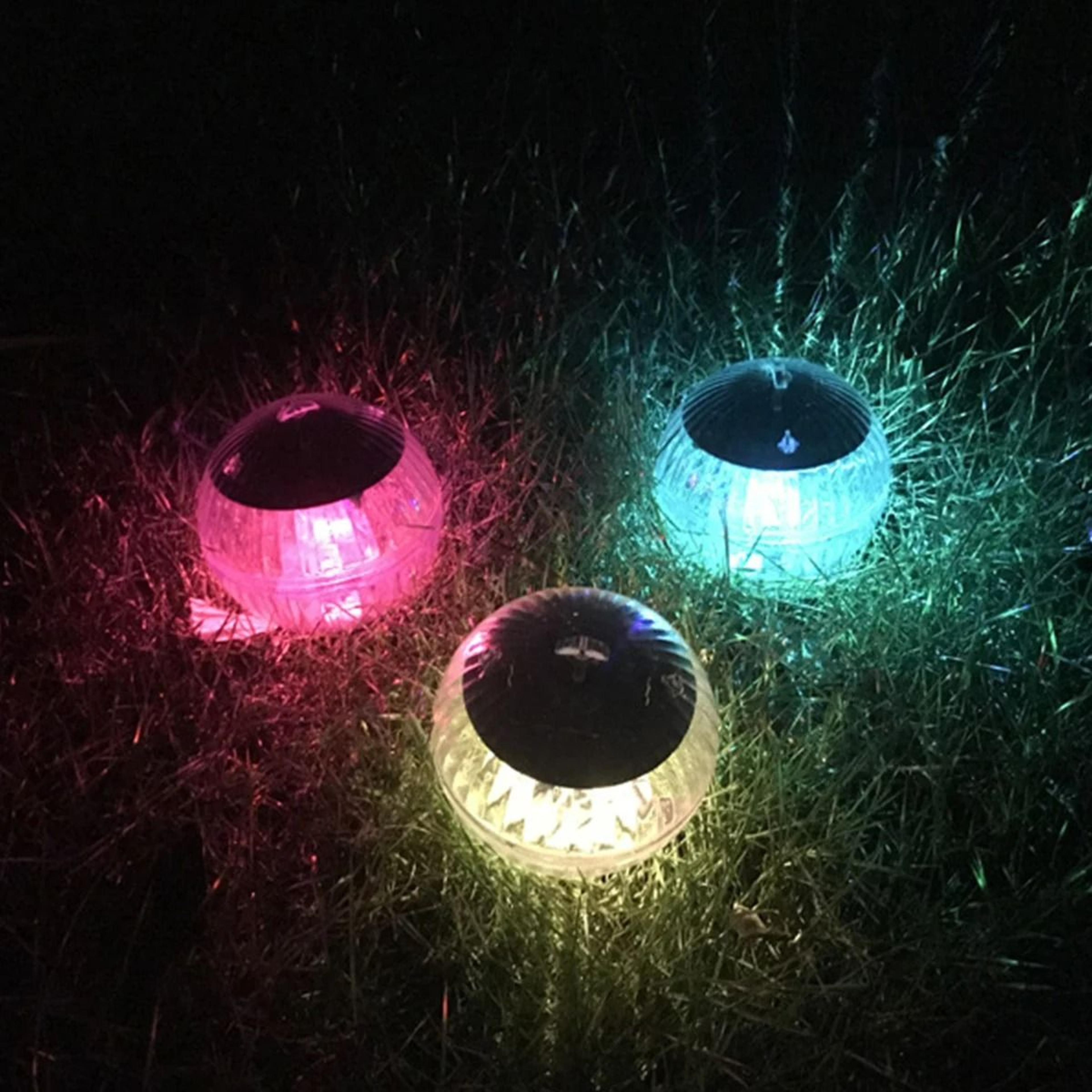 solar floating waterproof led glow ball lamp