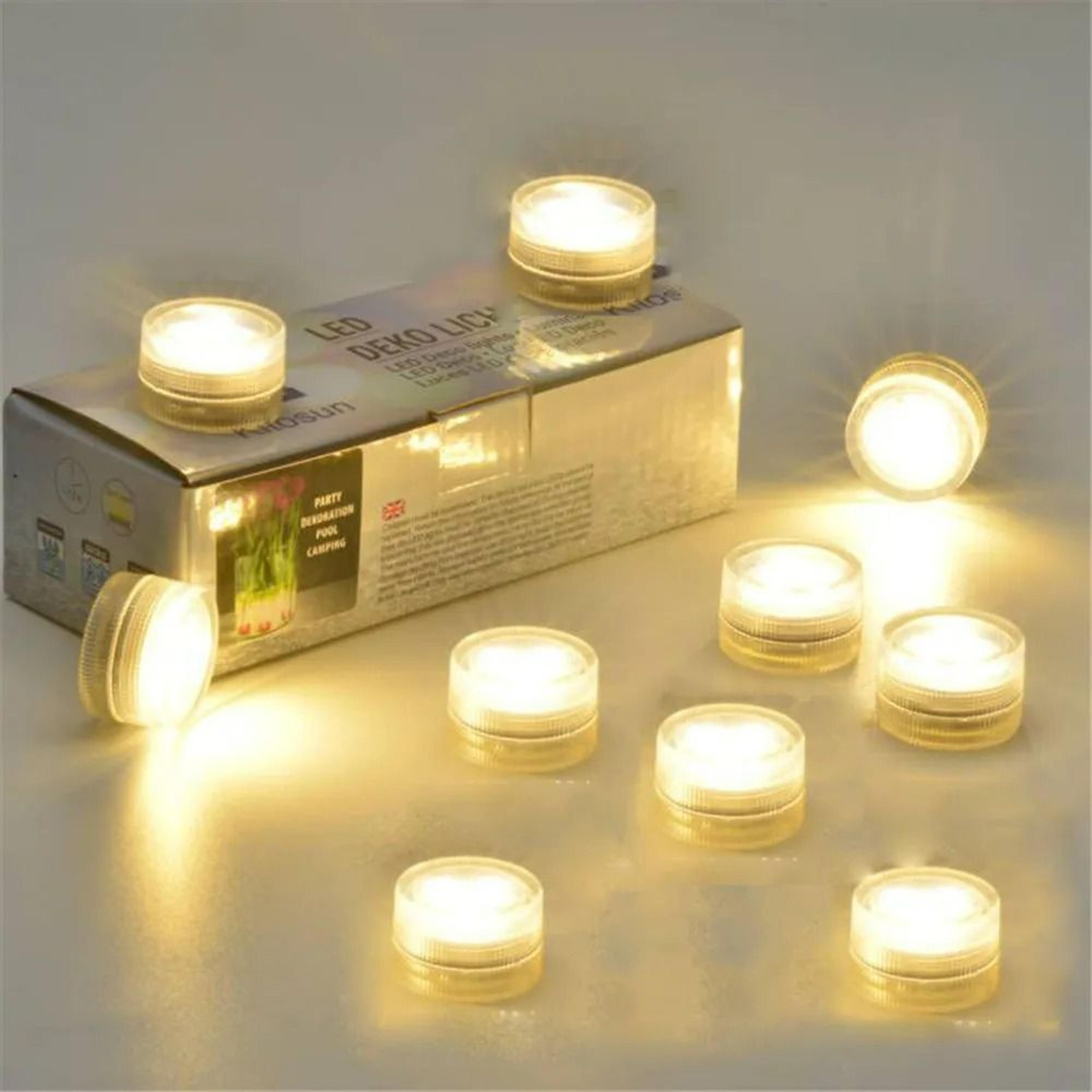 mini submersible battery-powered led flameless tea light candles