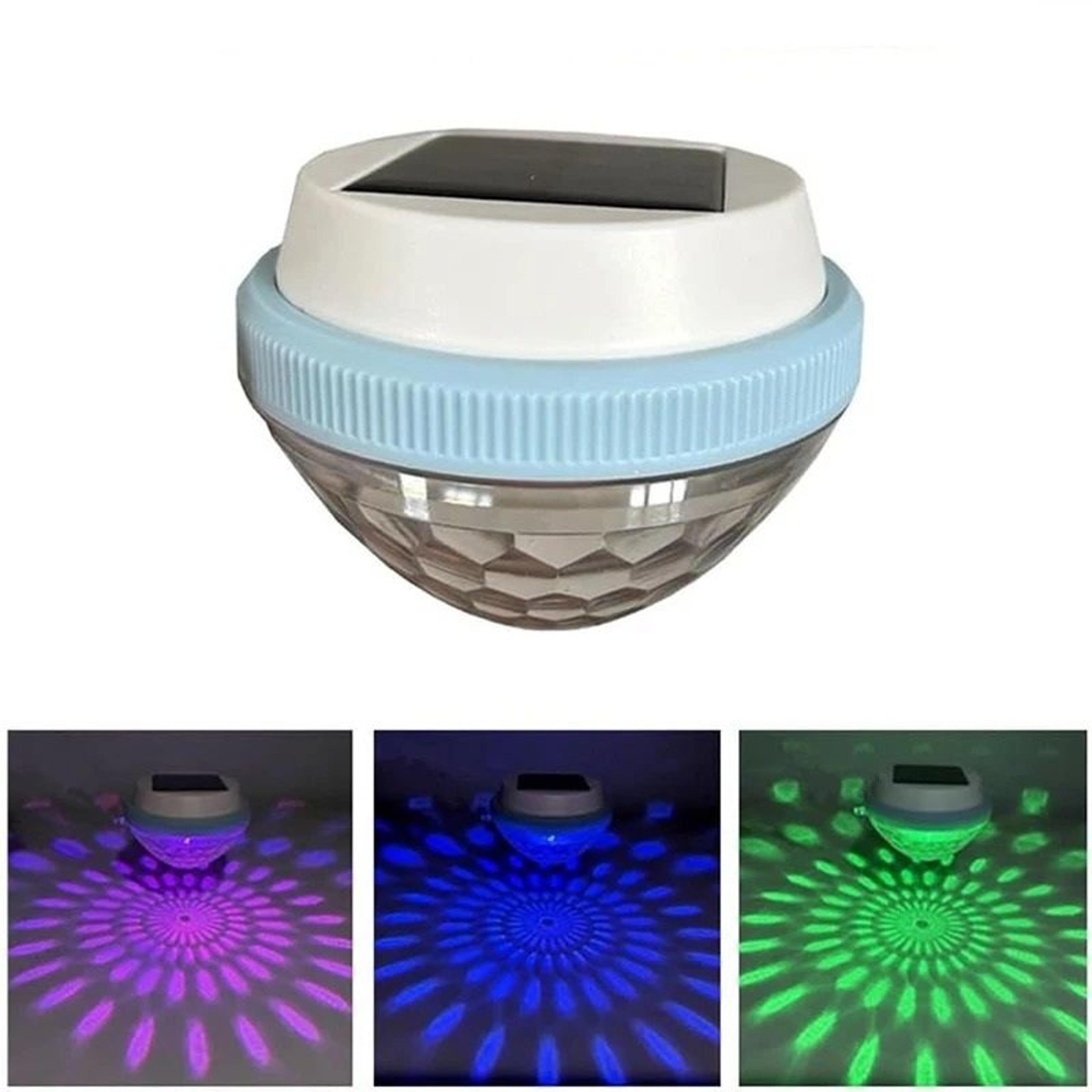 solar floating 7-color changing waterproof led pool light