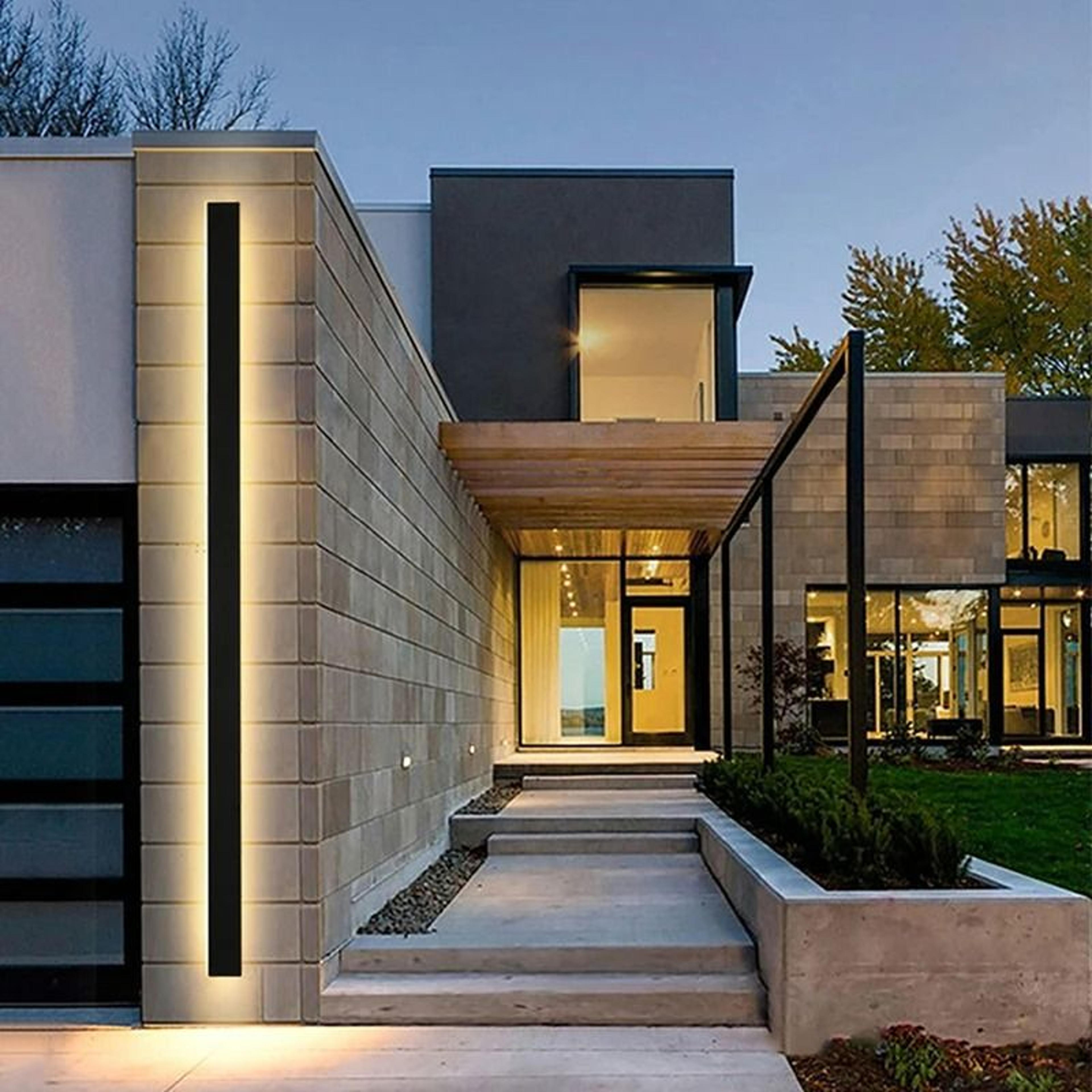 modern outdoor waterproof ip65 led linear wall sconce fixture