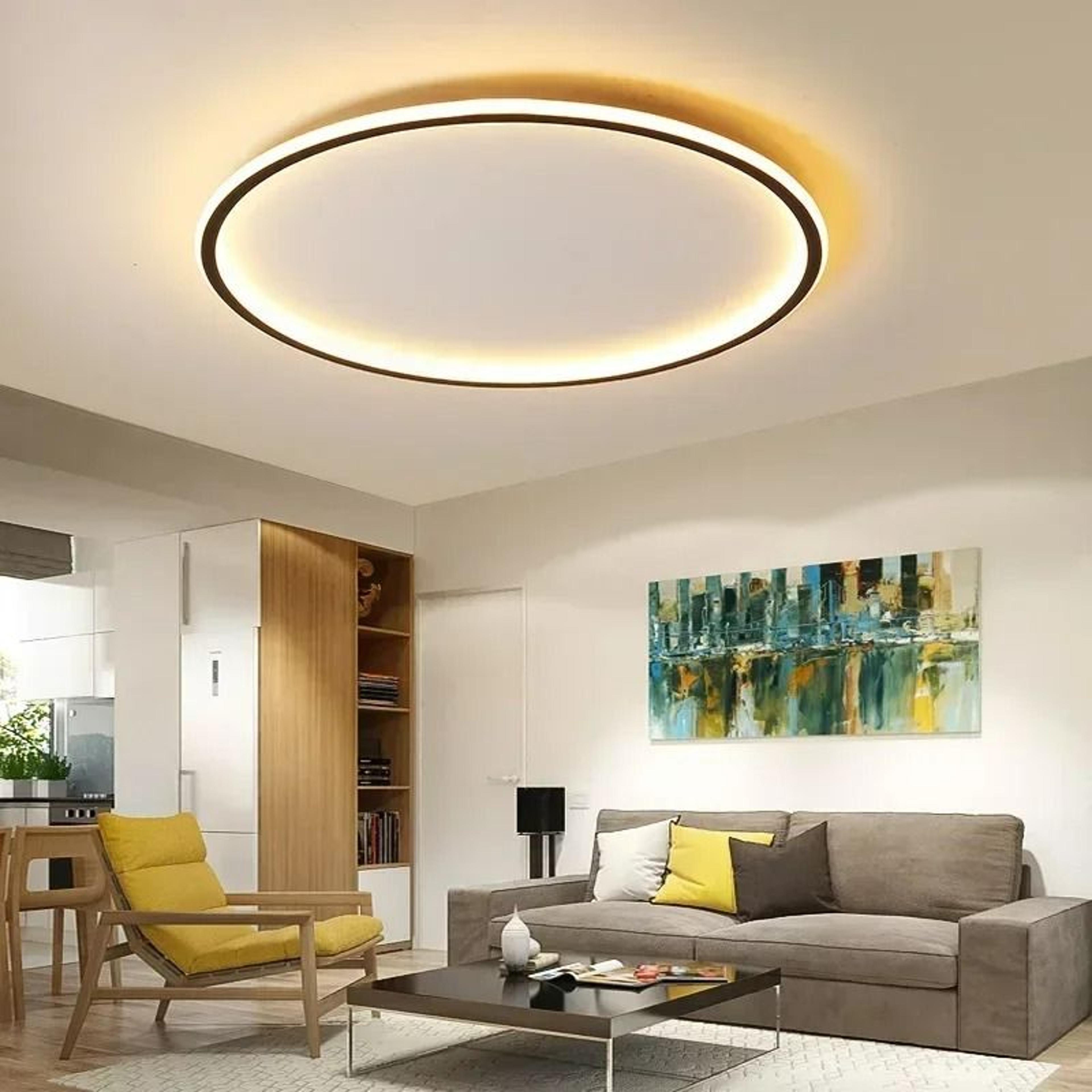 nordic minimalist circular led ceiling light fixture
