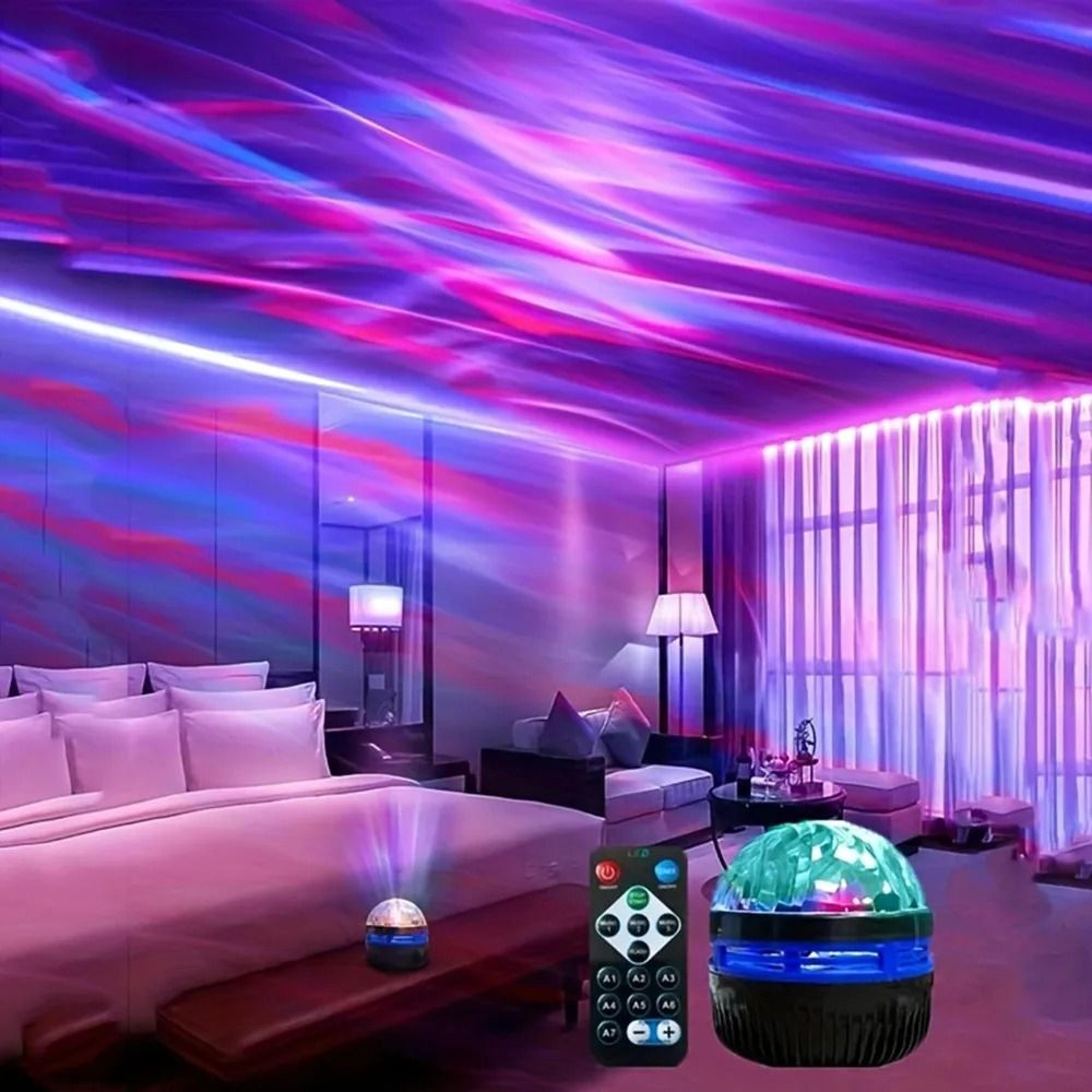 360° rotating usb aurora galaxy projector with remote control