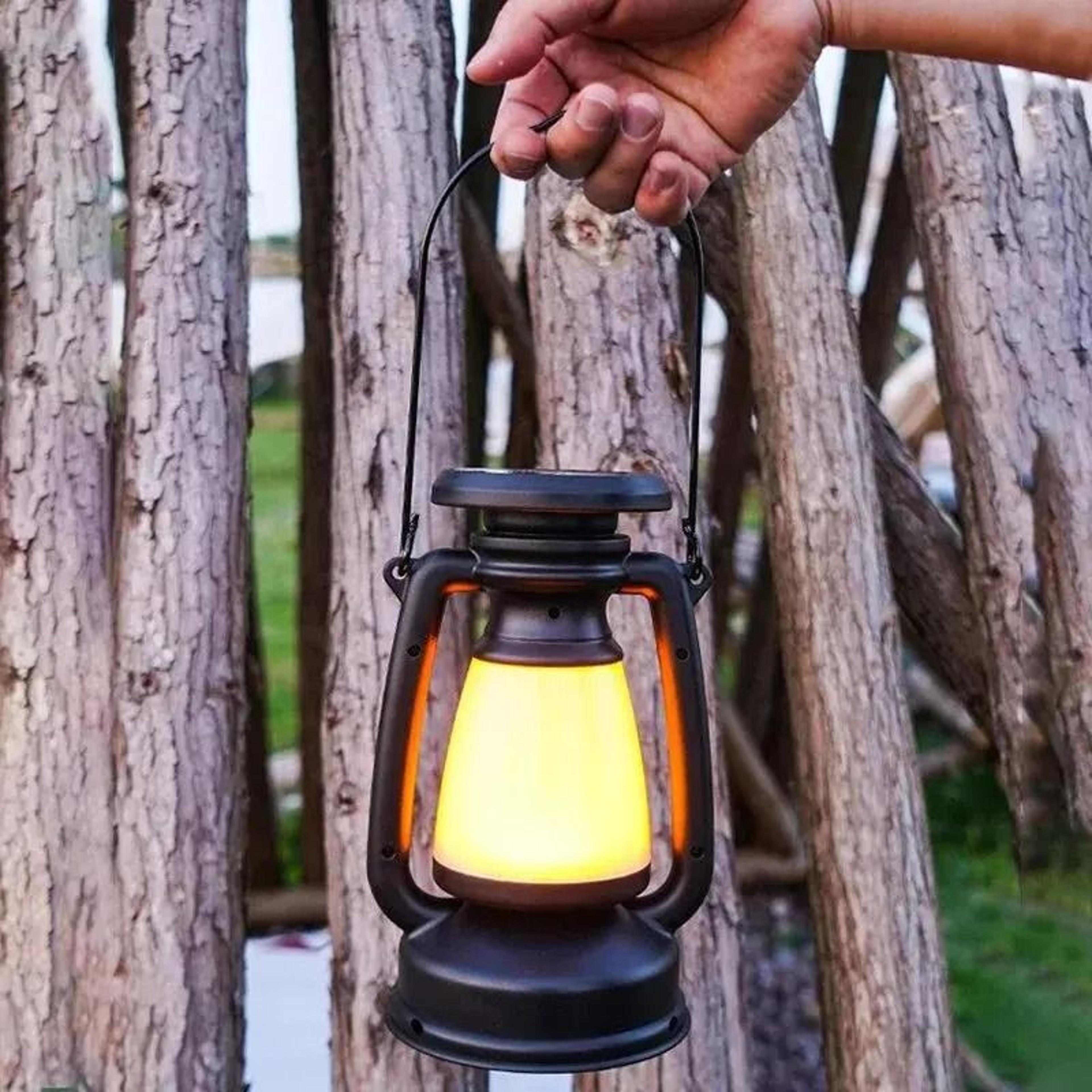retro led rechargeable horse lantern table light