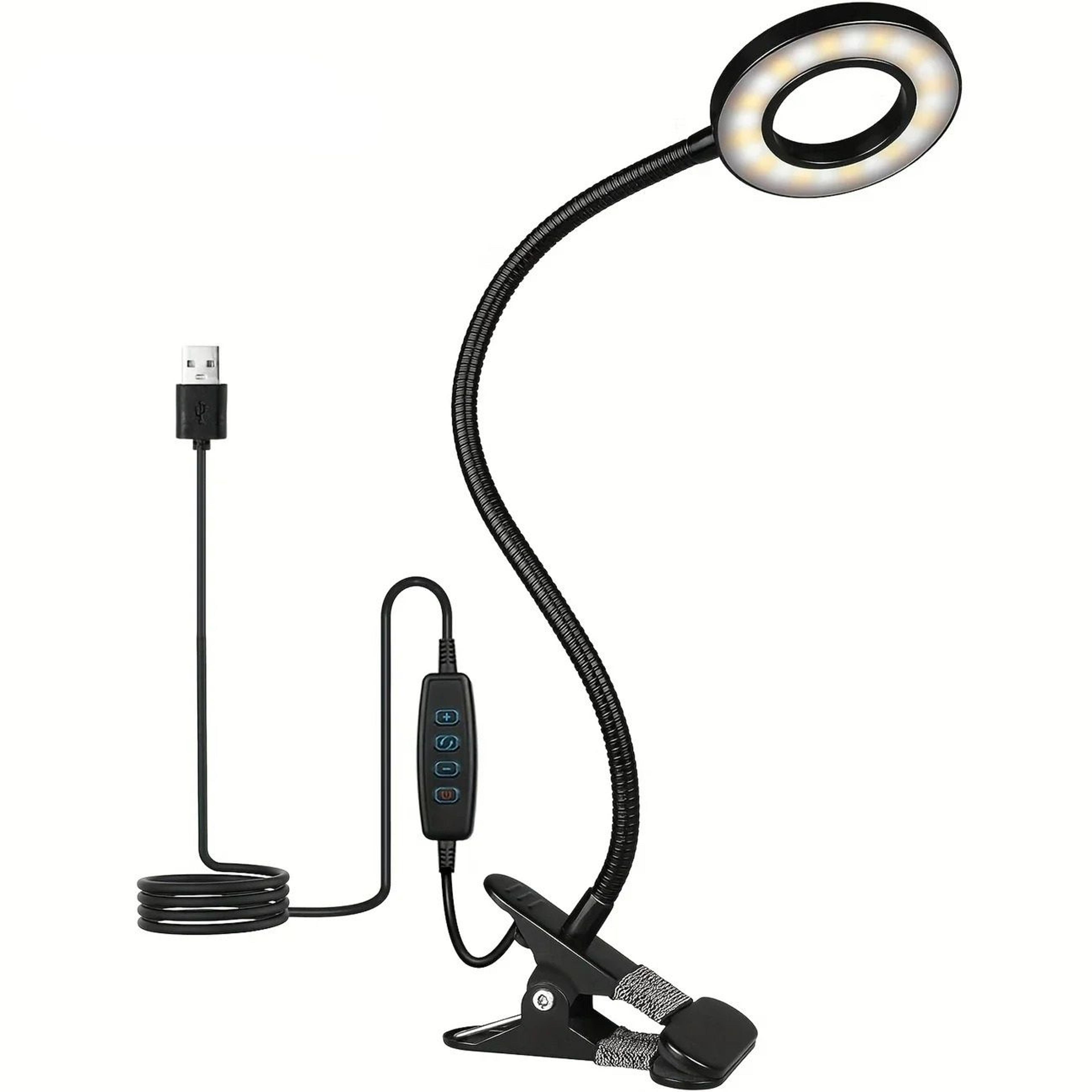 led clip light with flexible 360° gooseneck