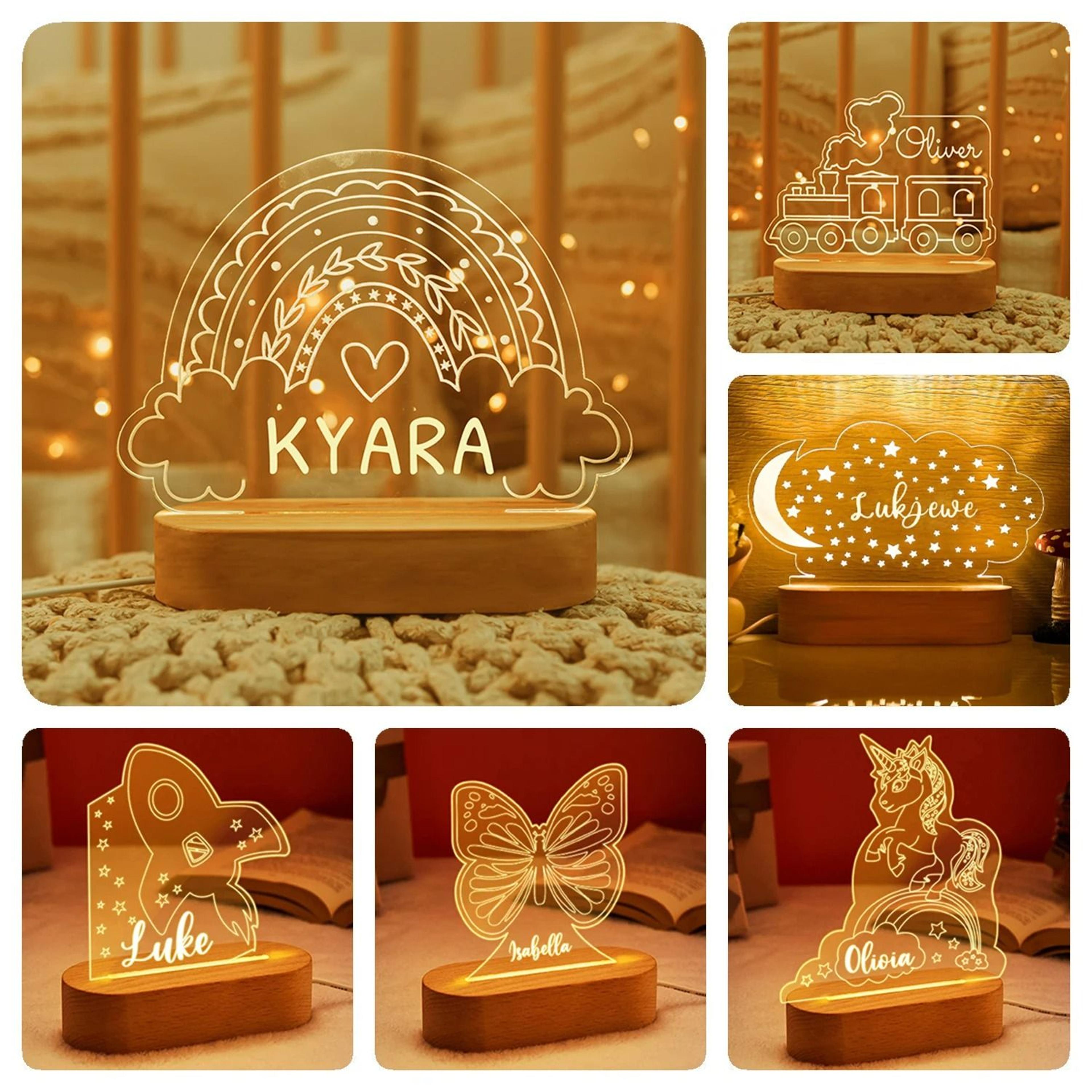 personalized children name led night light