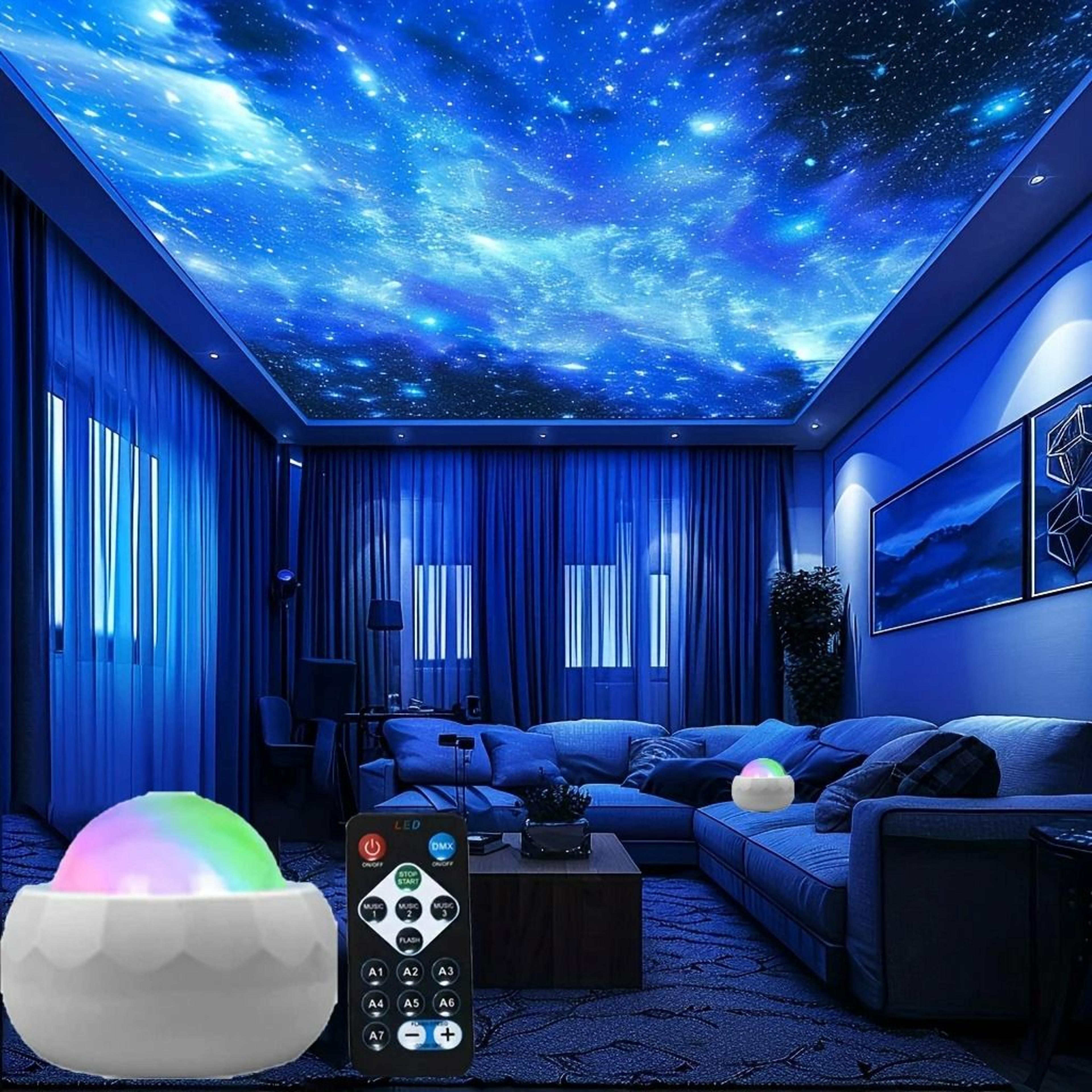 led galaxy sky projector night light