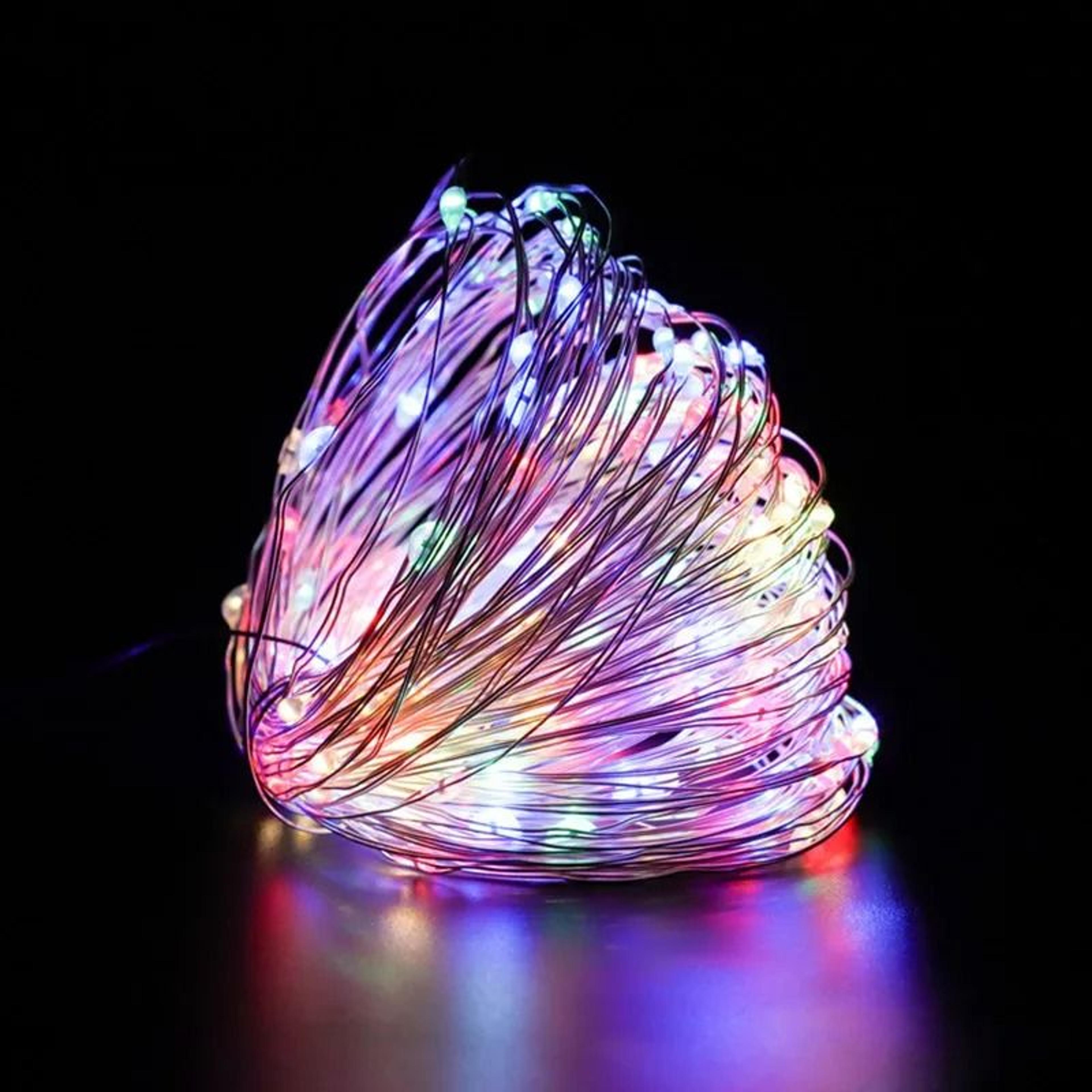 battery-powered wire fairy led lights (10-pack)