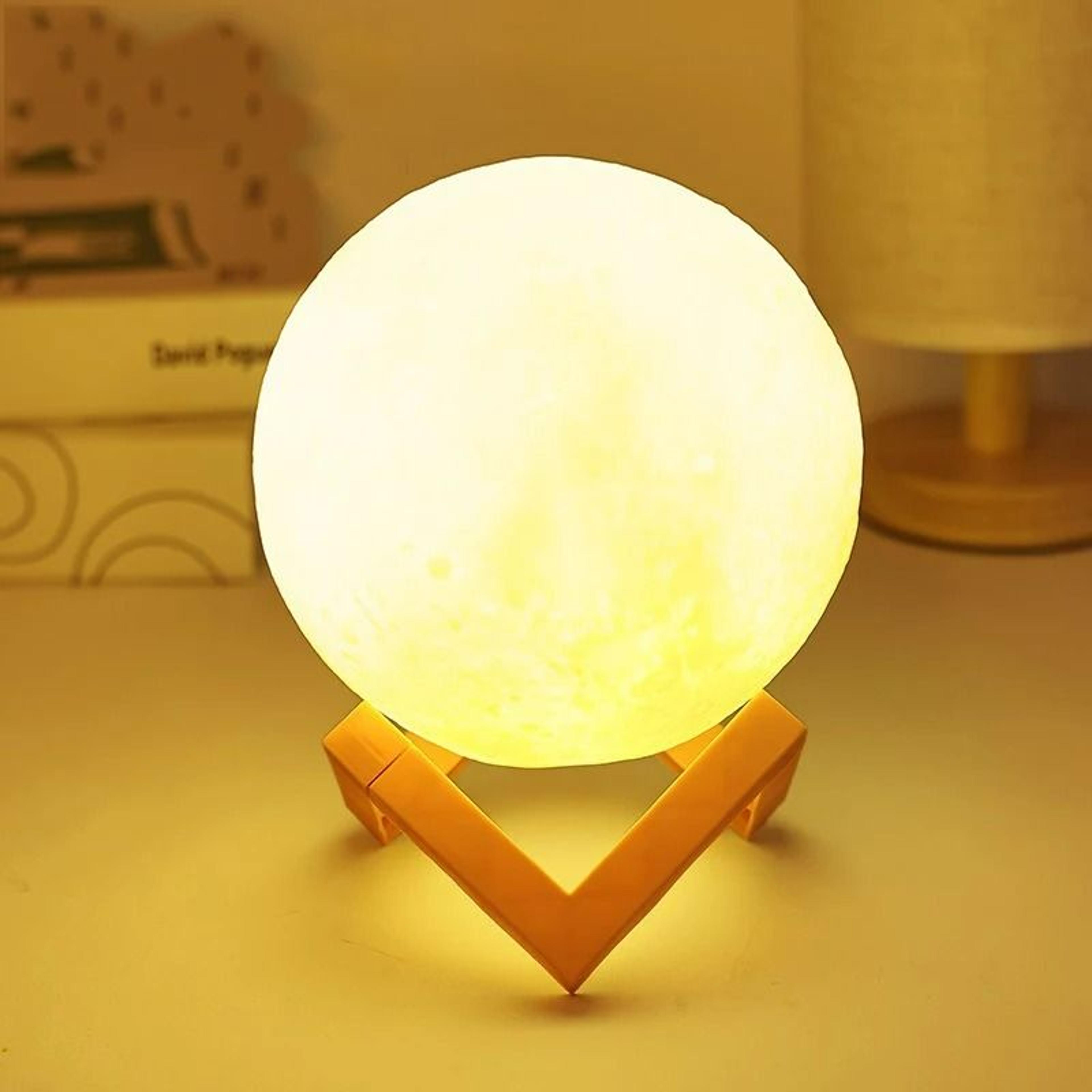 diy hand-painted moon led night light kit