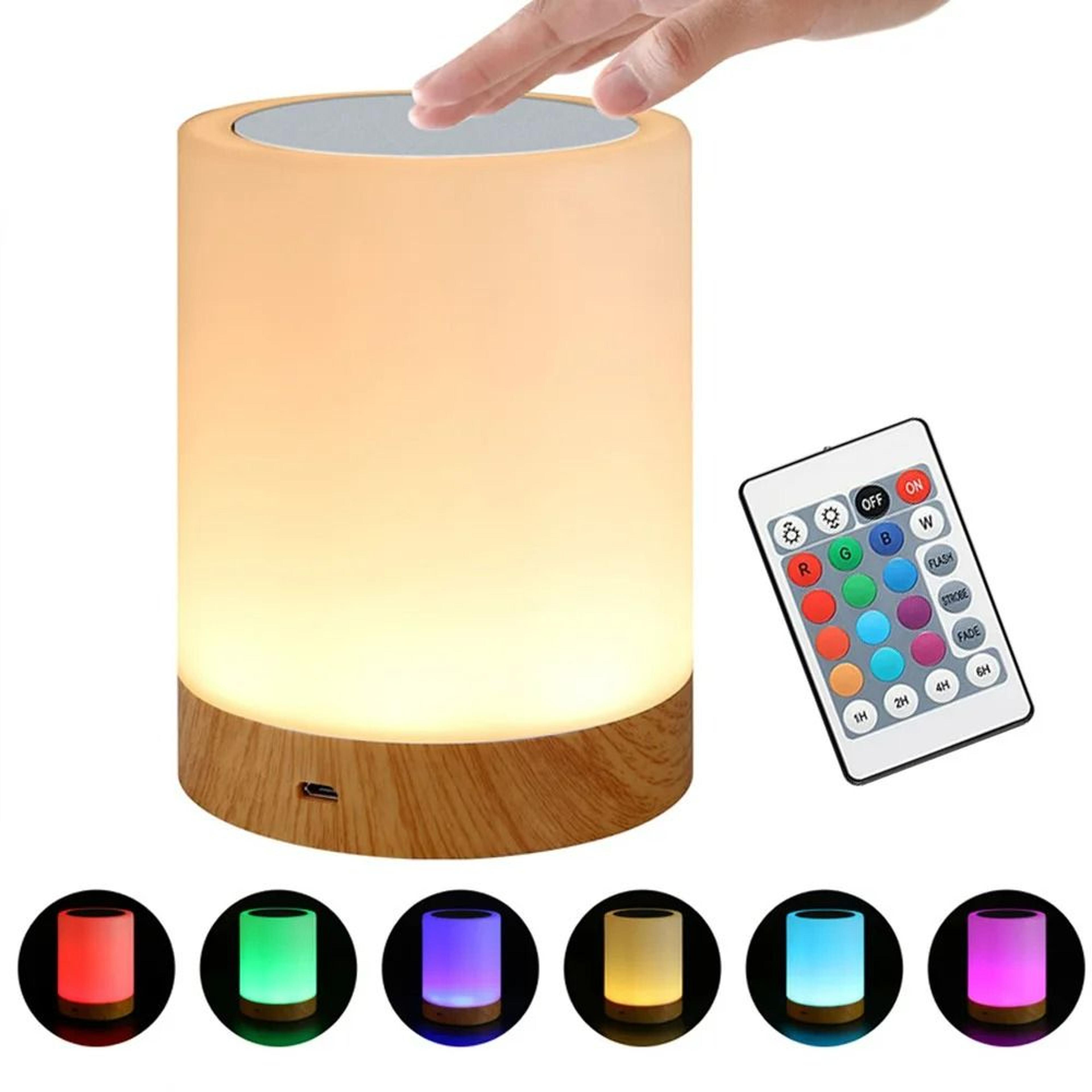 smart touch rgb led bedside table lamp