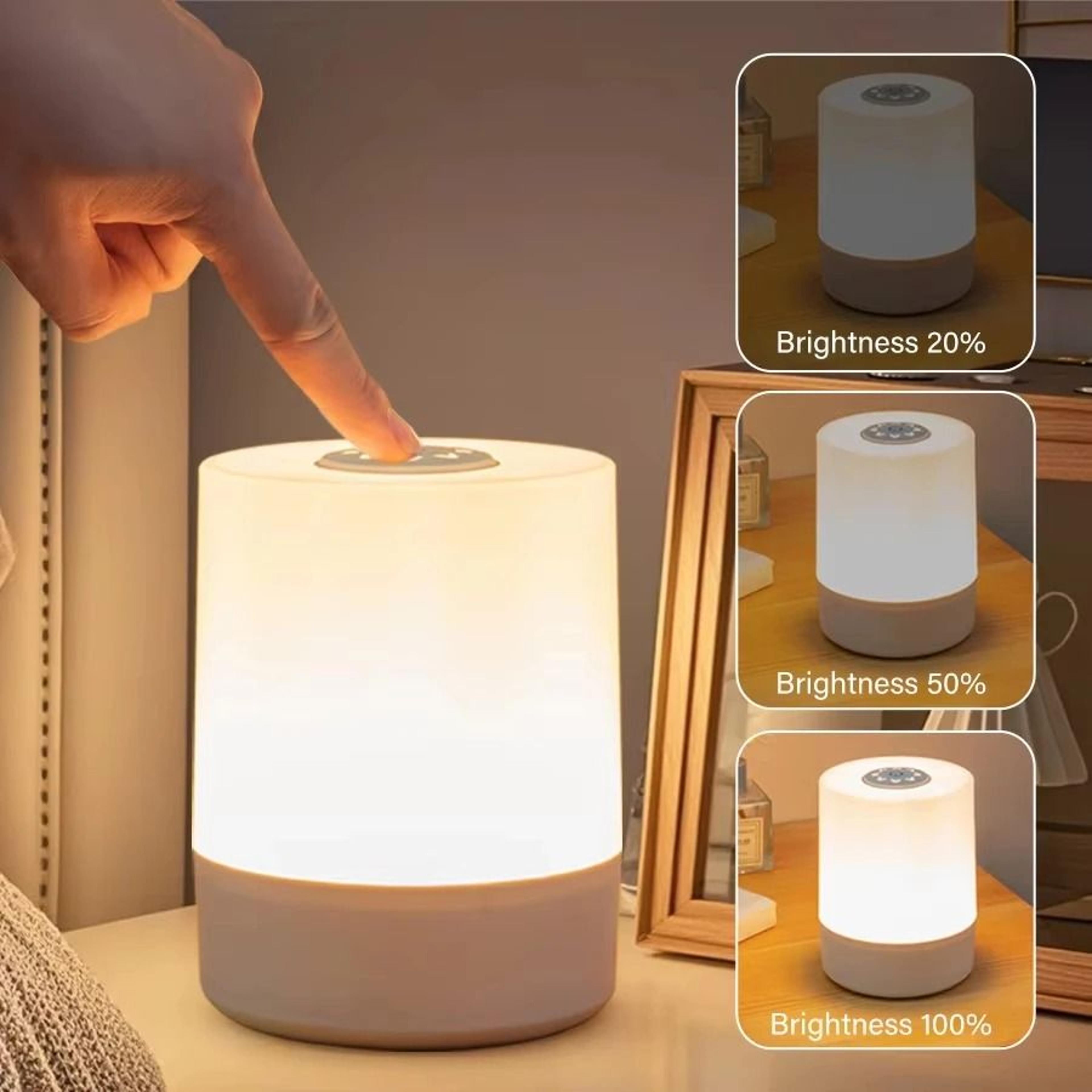 touch-dimmable led bedside table lamp