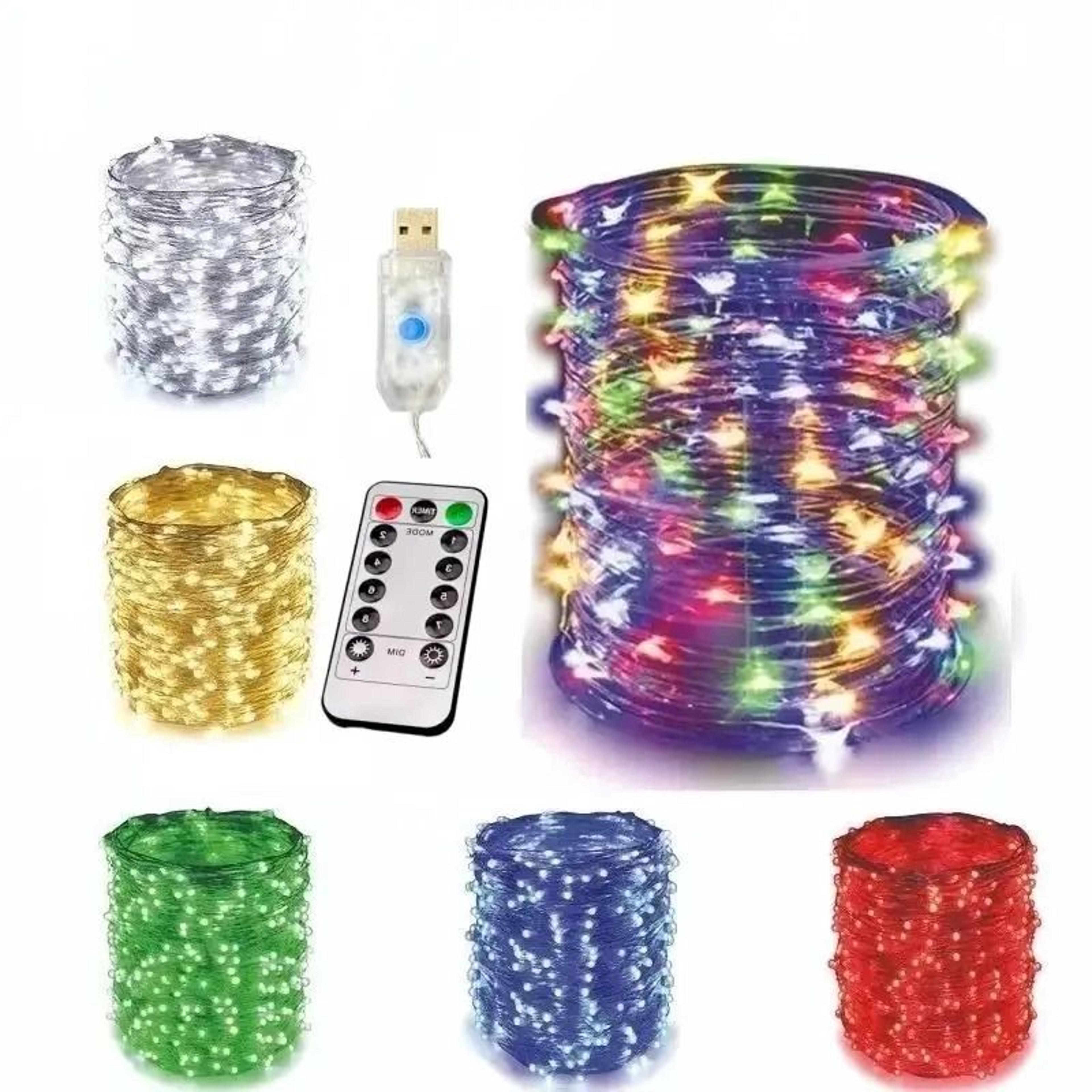 usb 8-mode remote-control led string lights