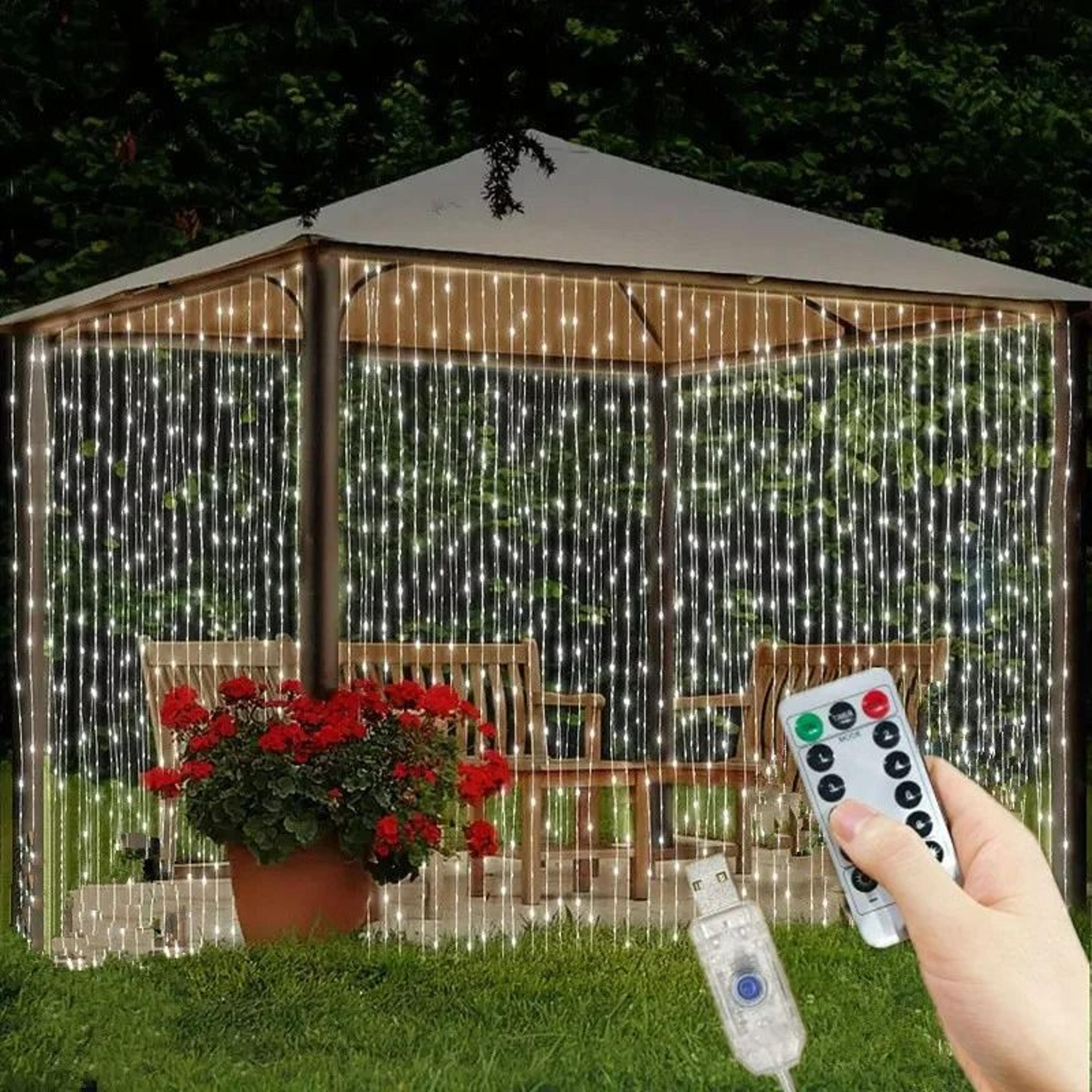 usb fairy curtain lights remote control hanging string lights decoration