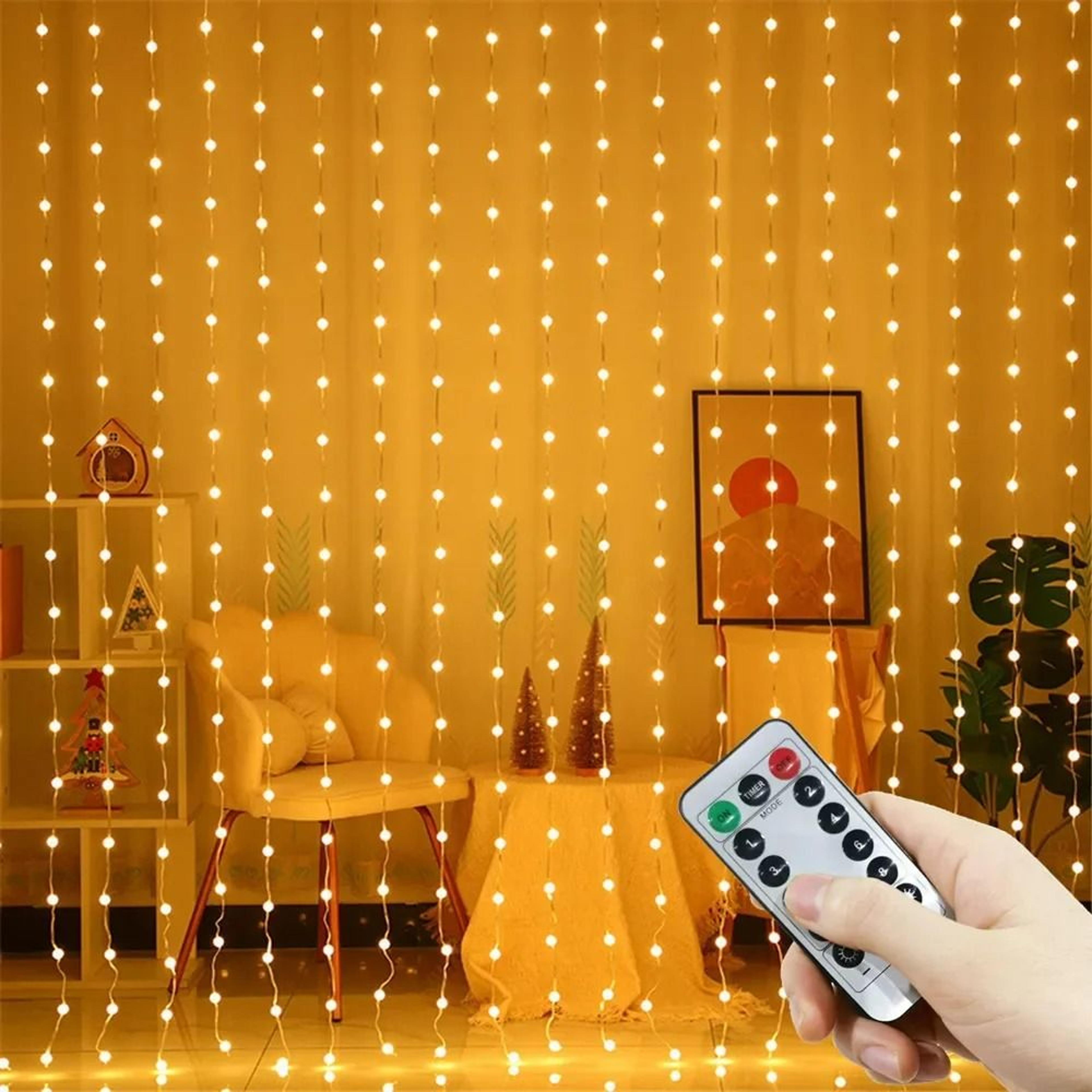 usb 8 modes fairy curtain lights remote control hanging string lights