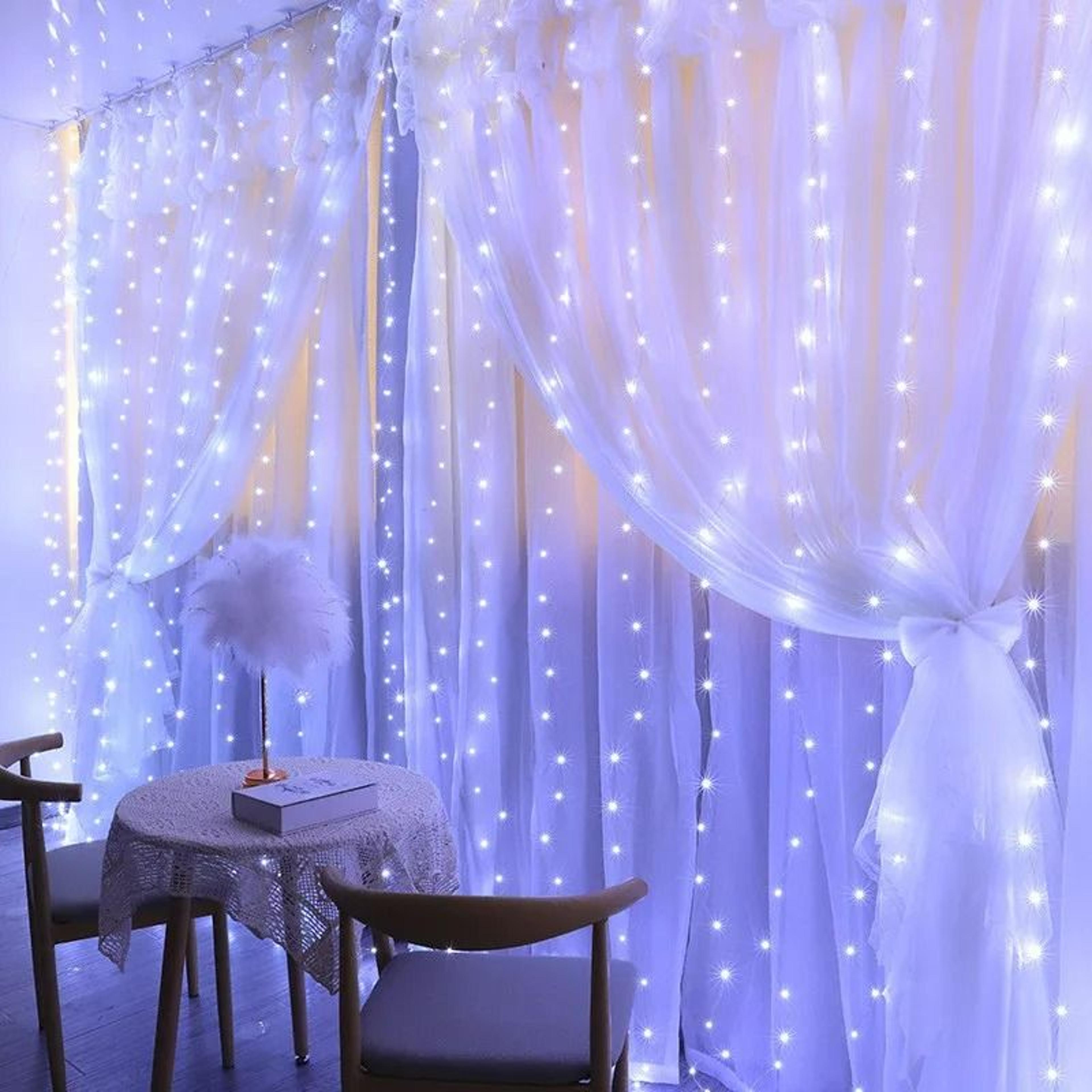 elite ambient cascade wave wall led drapes remote control