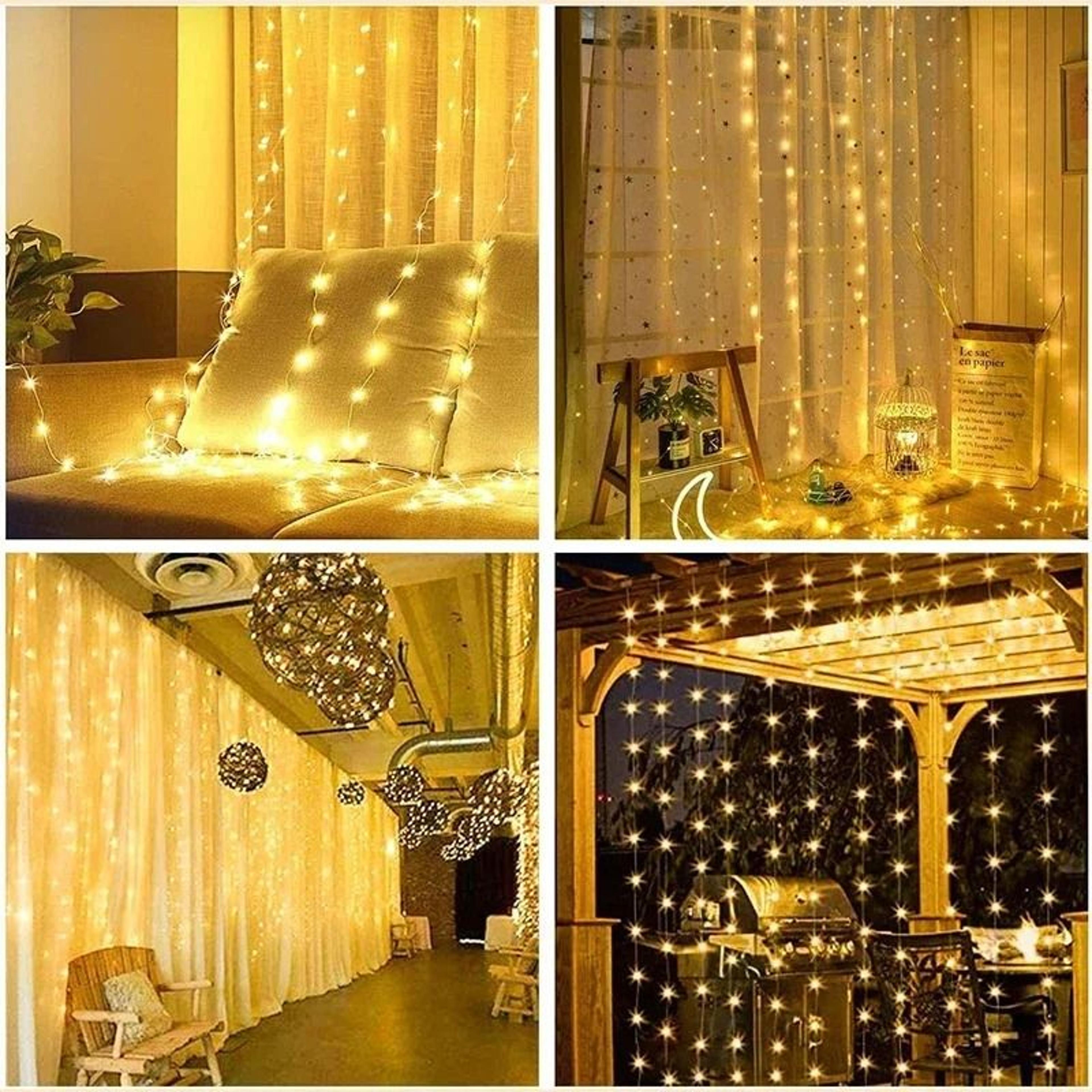 garland lamp illuminated haven usb hanging led backdrop grid