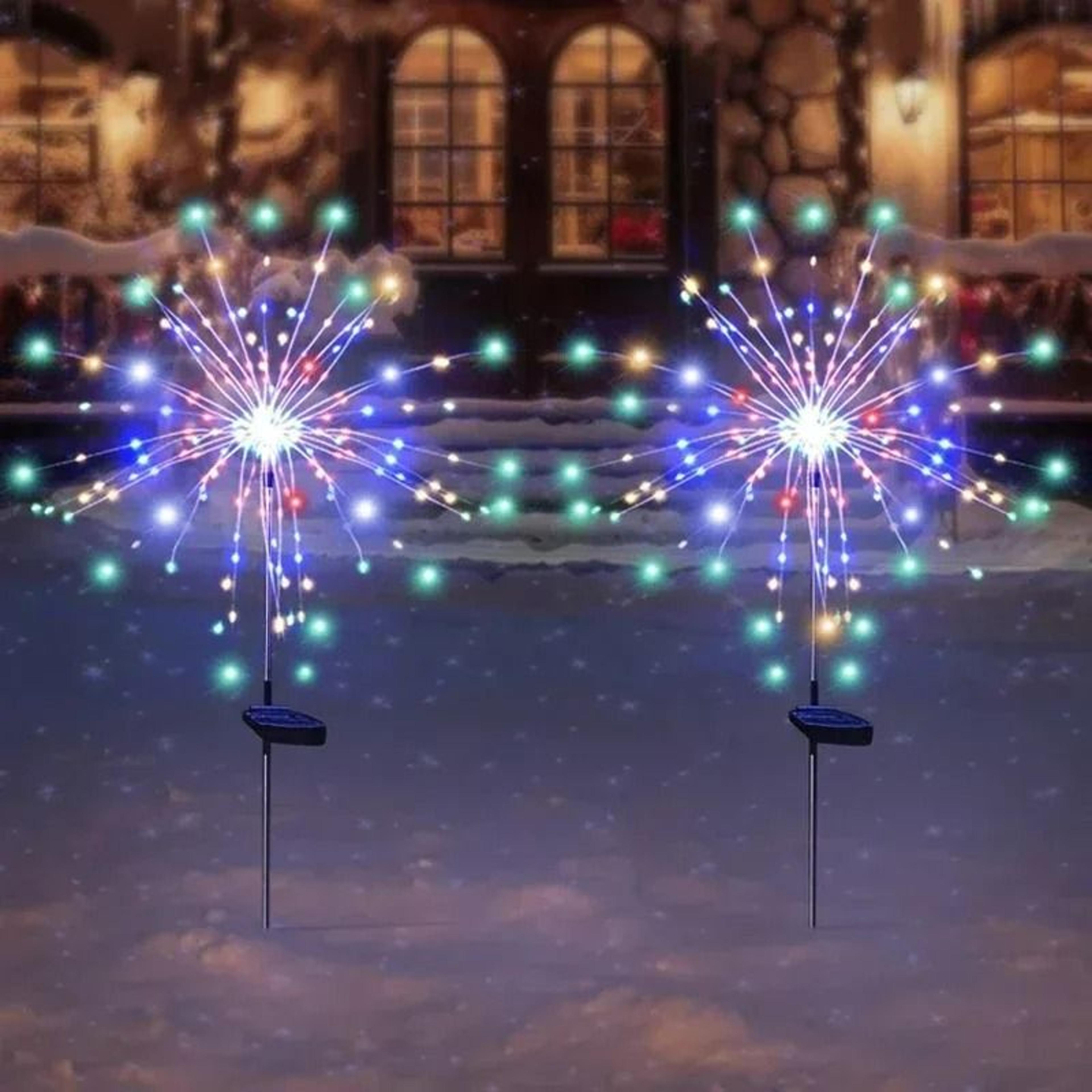 90-led solar diy starburst flower garden light
