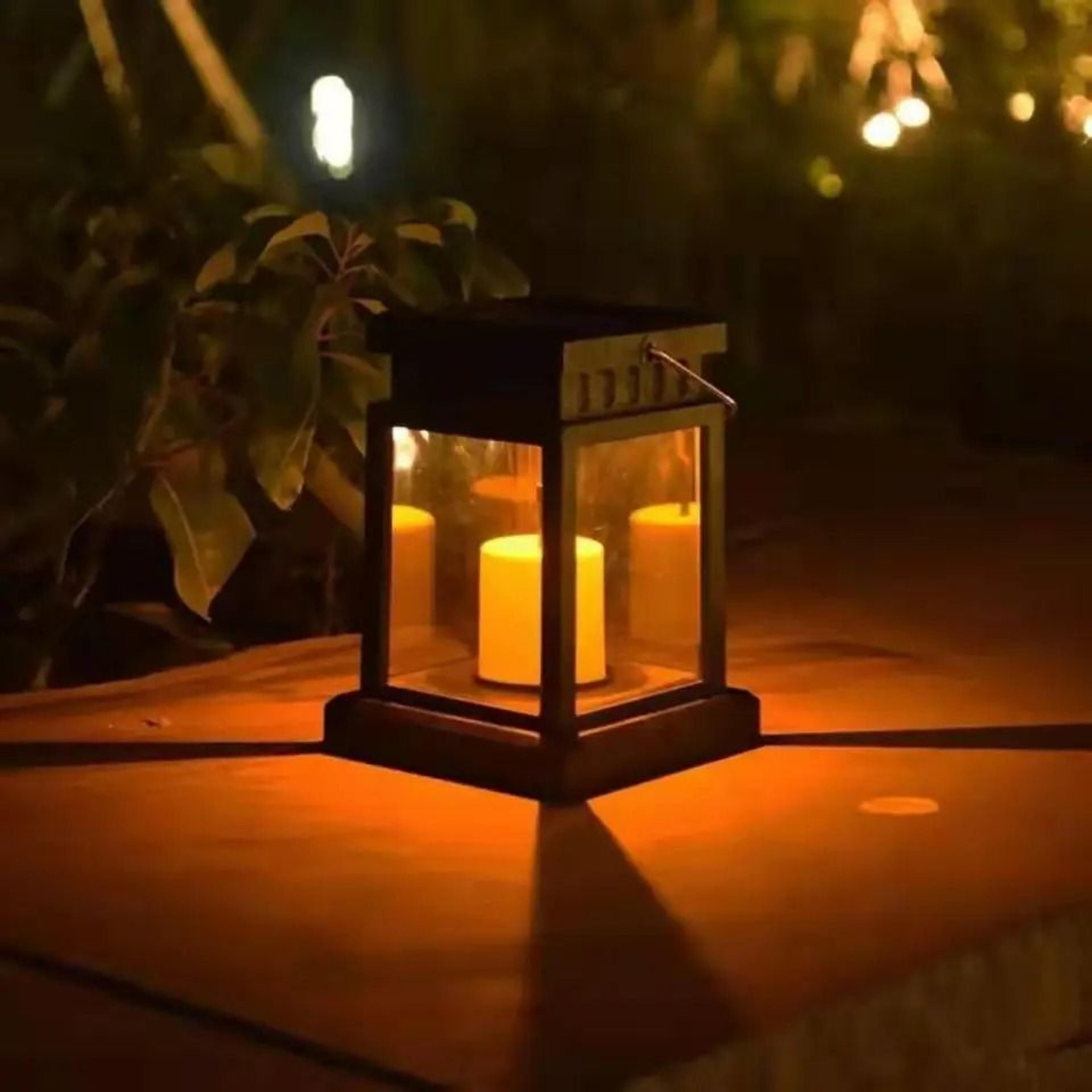 solar palace lantern outdoor atmosphere candle lamp