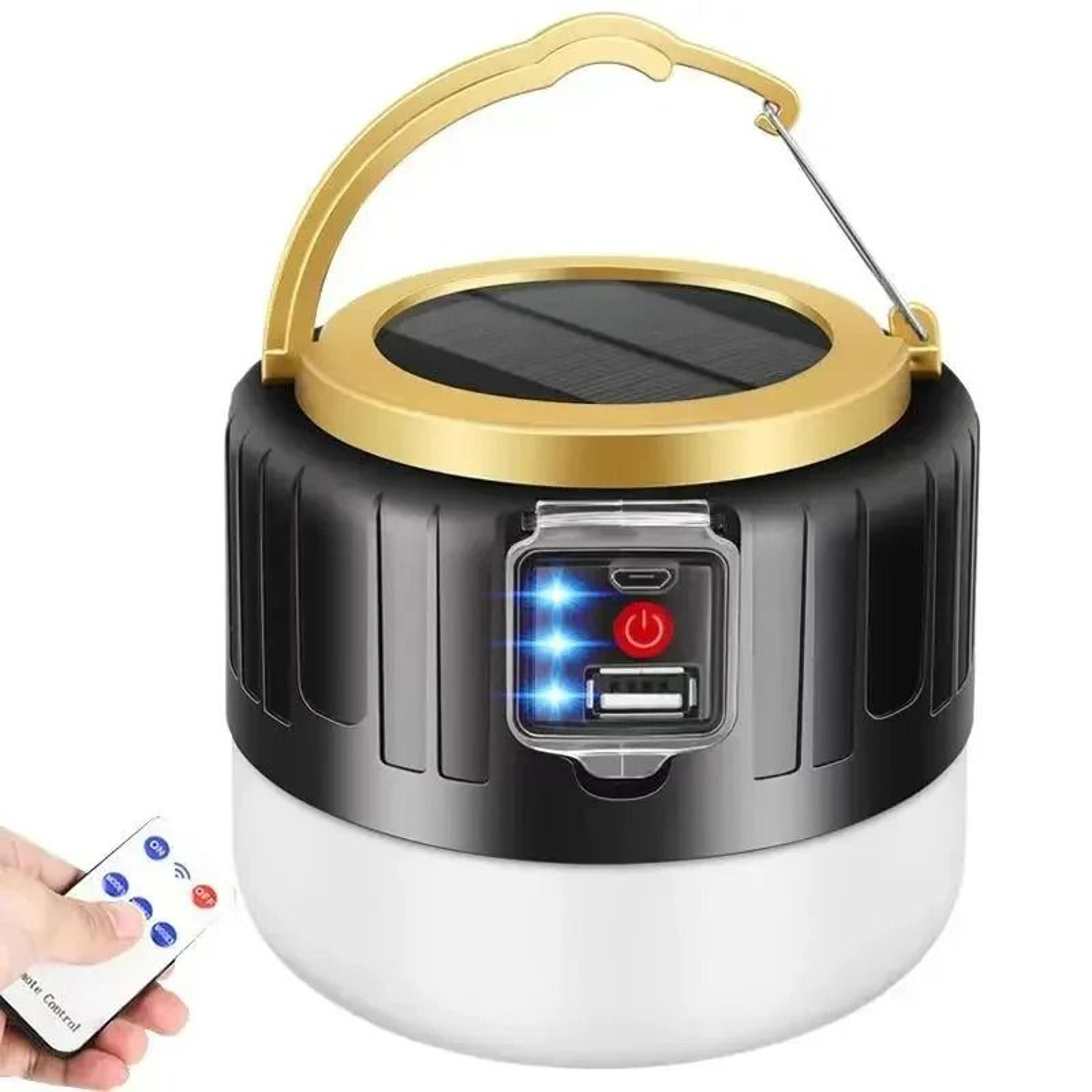 1000w equivalent outdoor solar & usb rechargeable portable led camping lantern