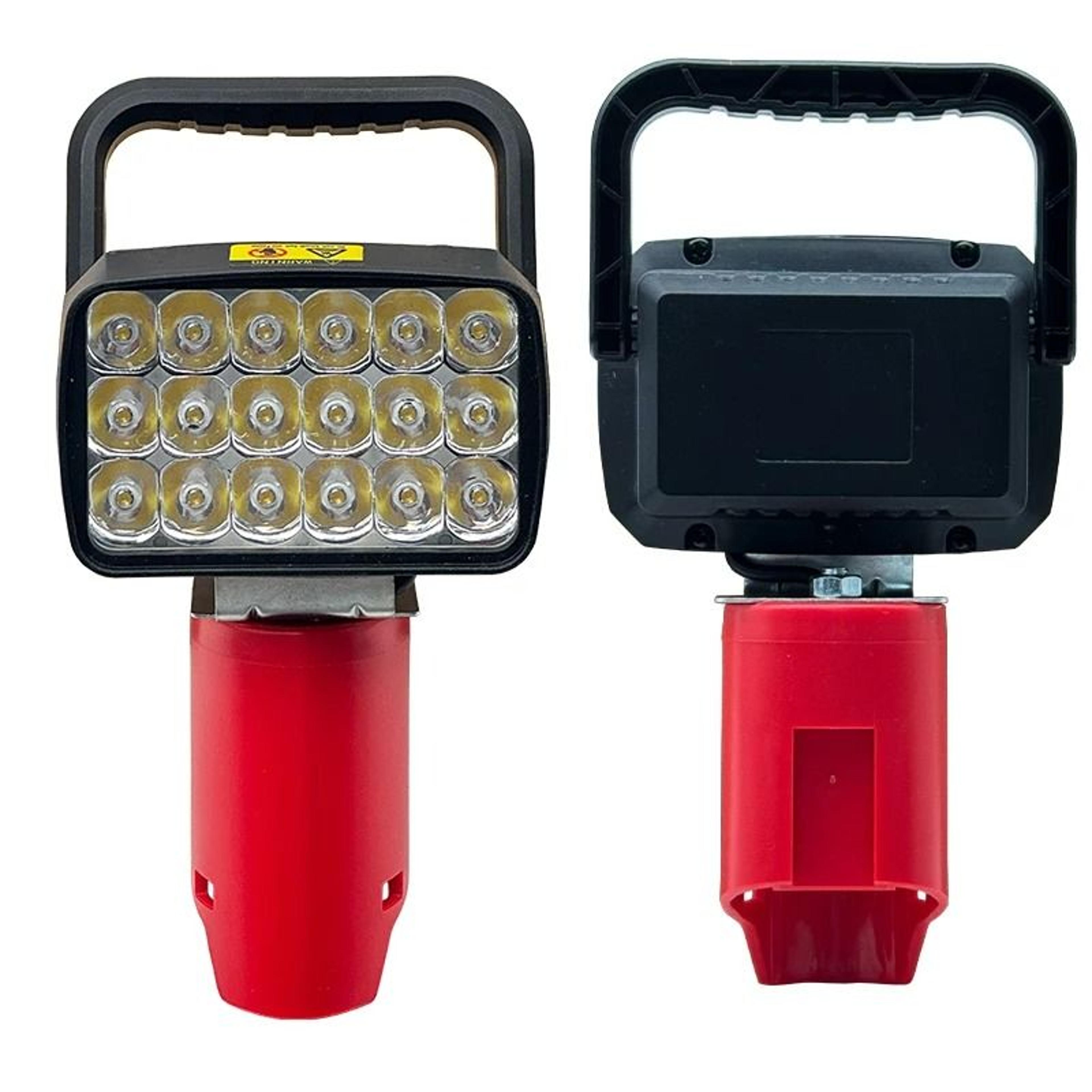 18-led cordless handheld spotlight & work light (for 12v compact power tool battery)