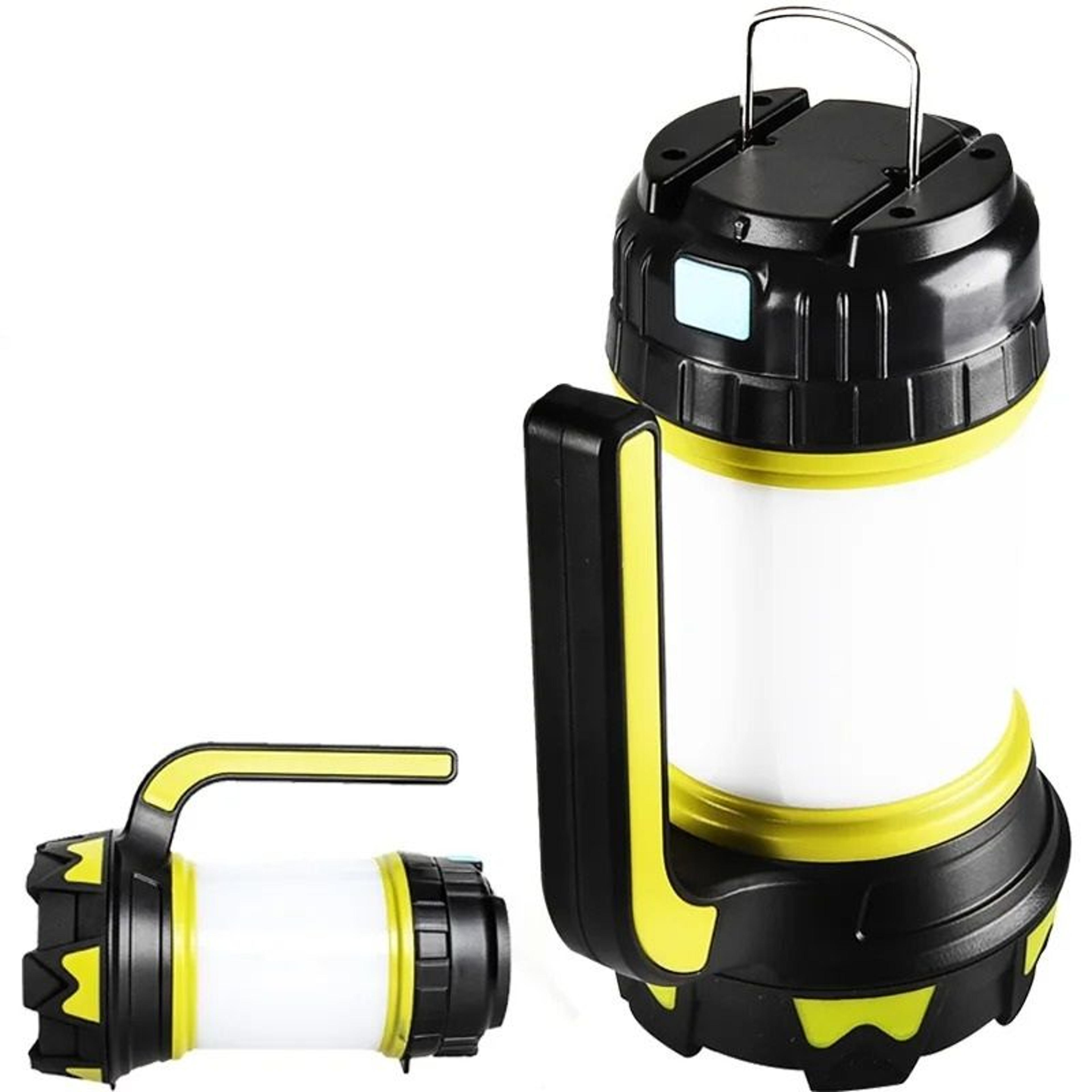 high-output 8000-lumen rechargeable led searchlight & camping lantern