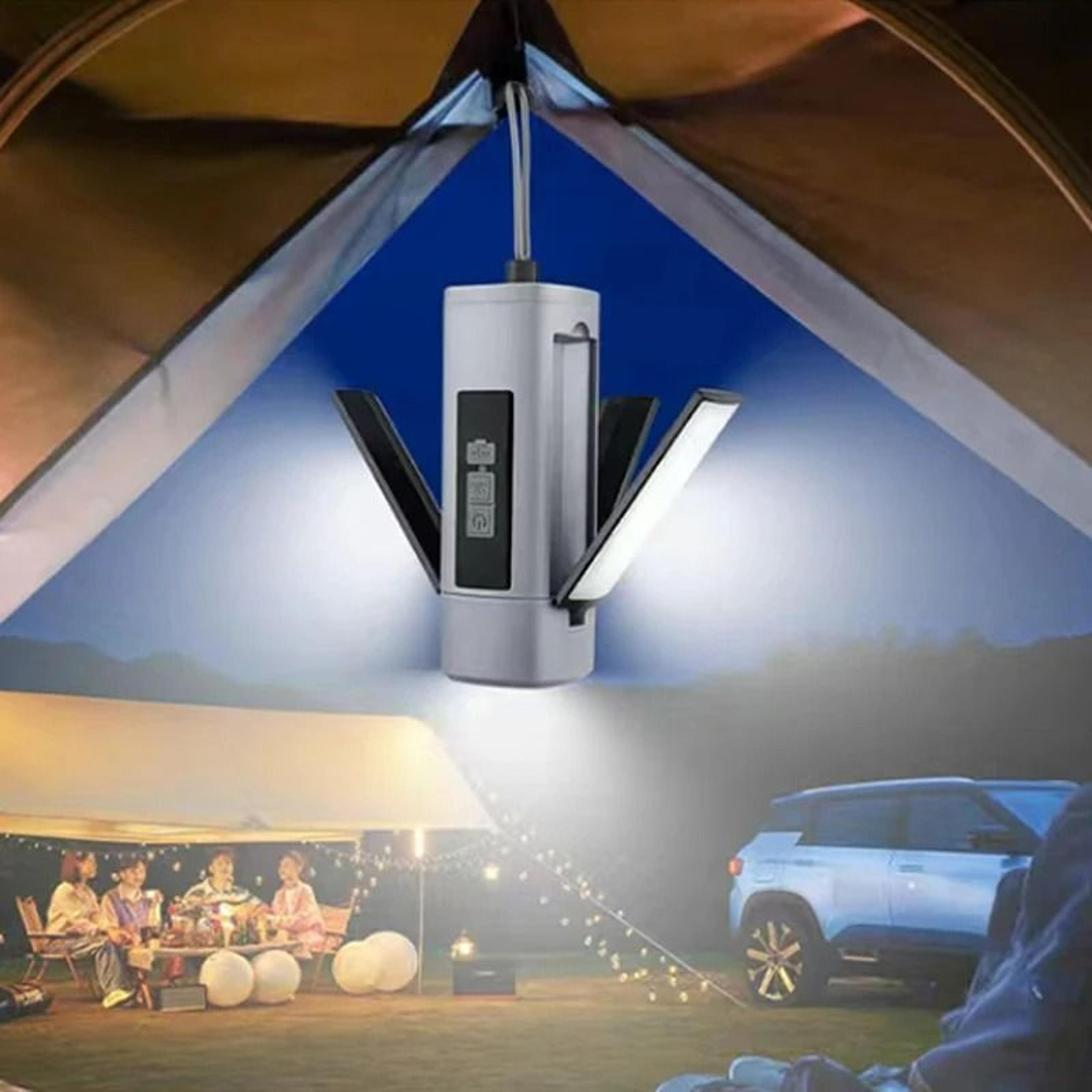 folding outdoor camping light & battery display tent lantern