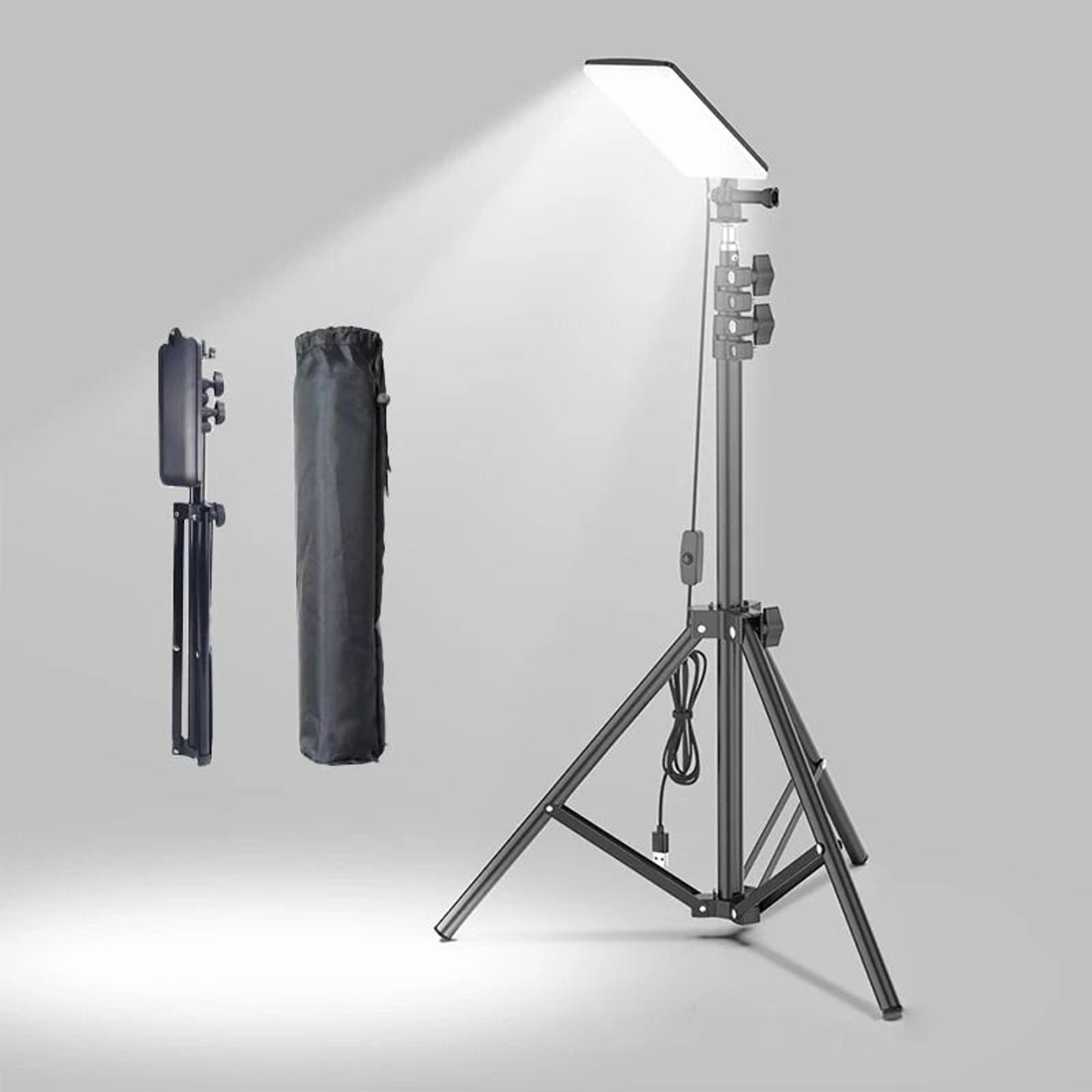 portable led tripod camping light & telescopic outdoor spotlight
