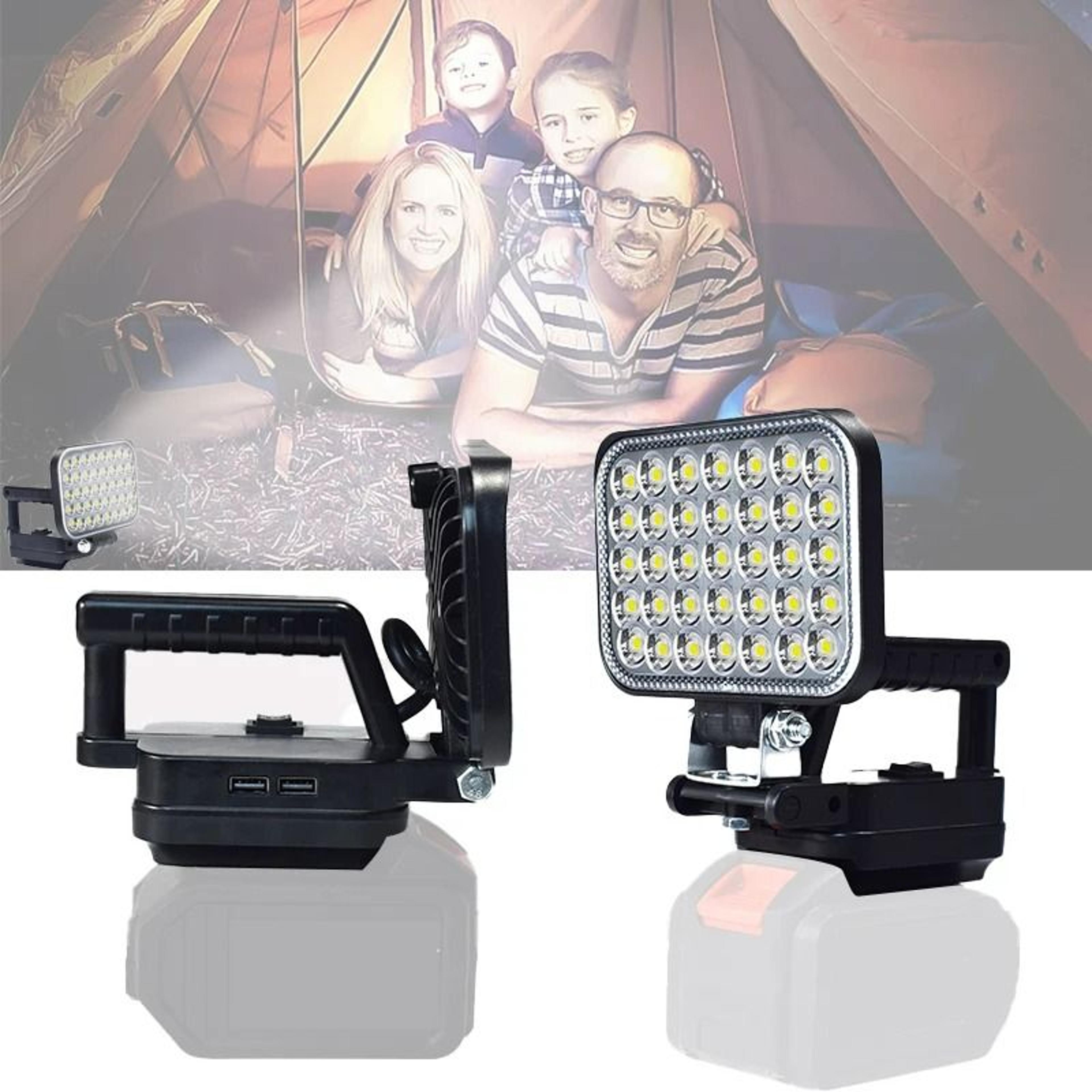 14.4v–20v compatible cordless led floodlight & work light