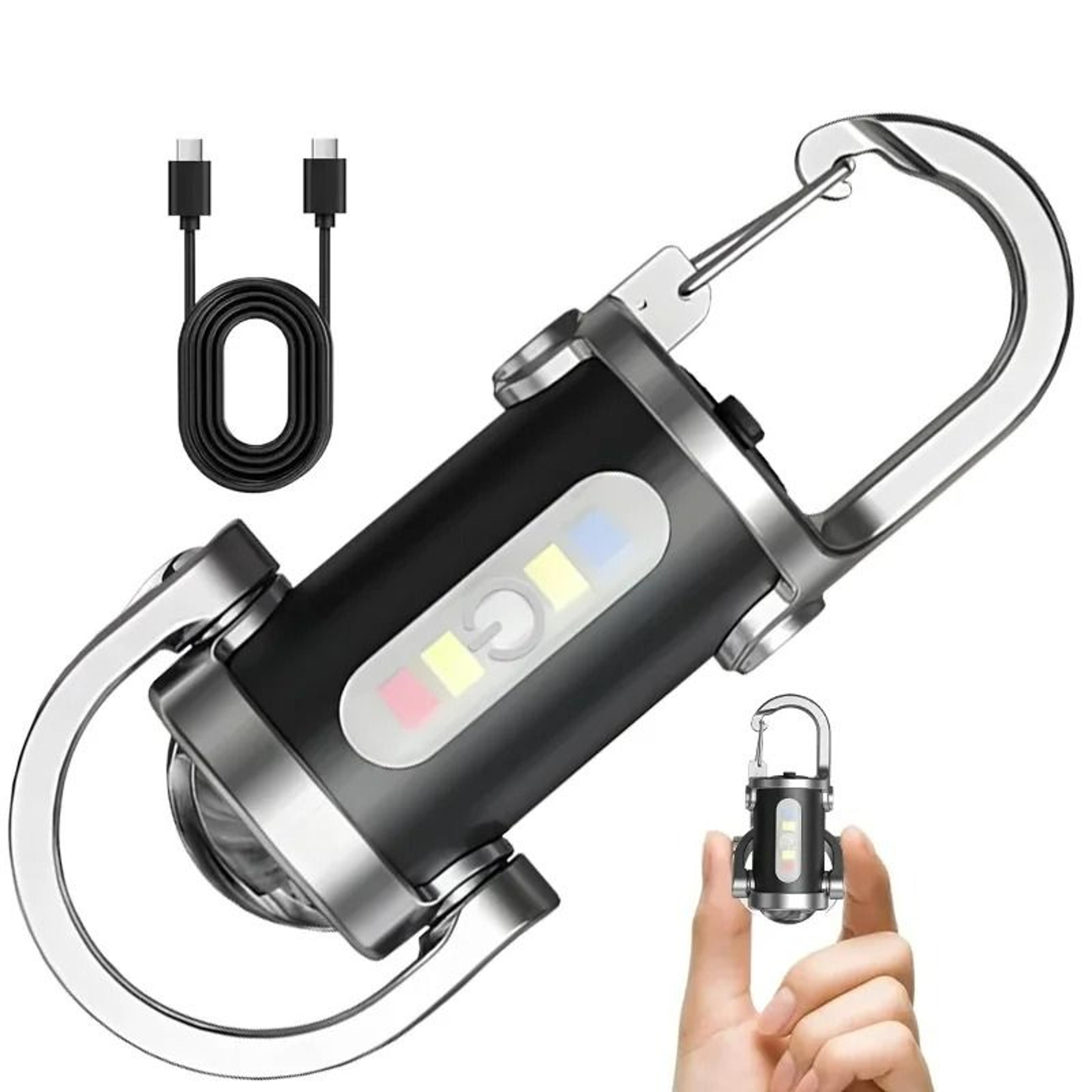 800lm rechargeable keychain cob flashlight & mini edc work light