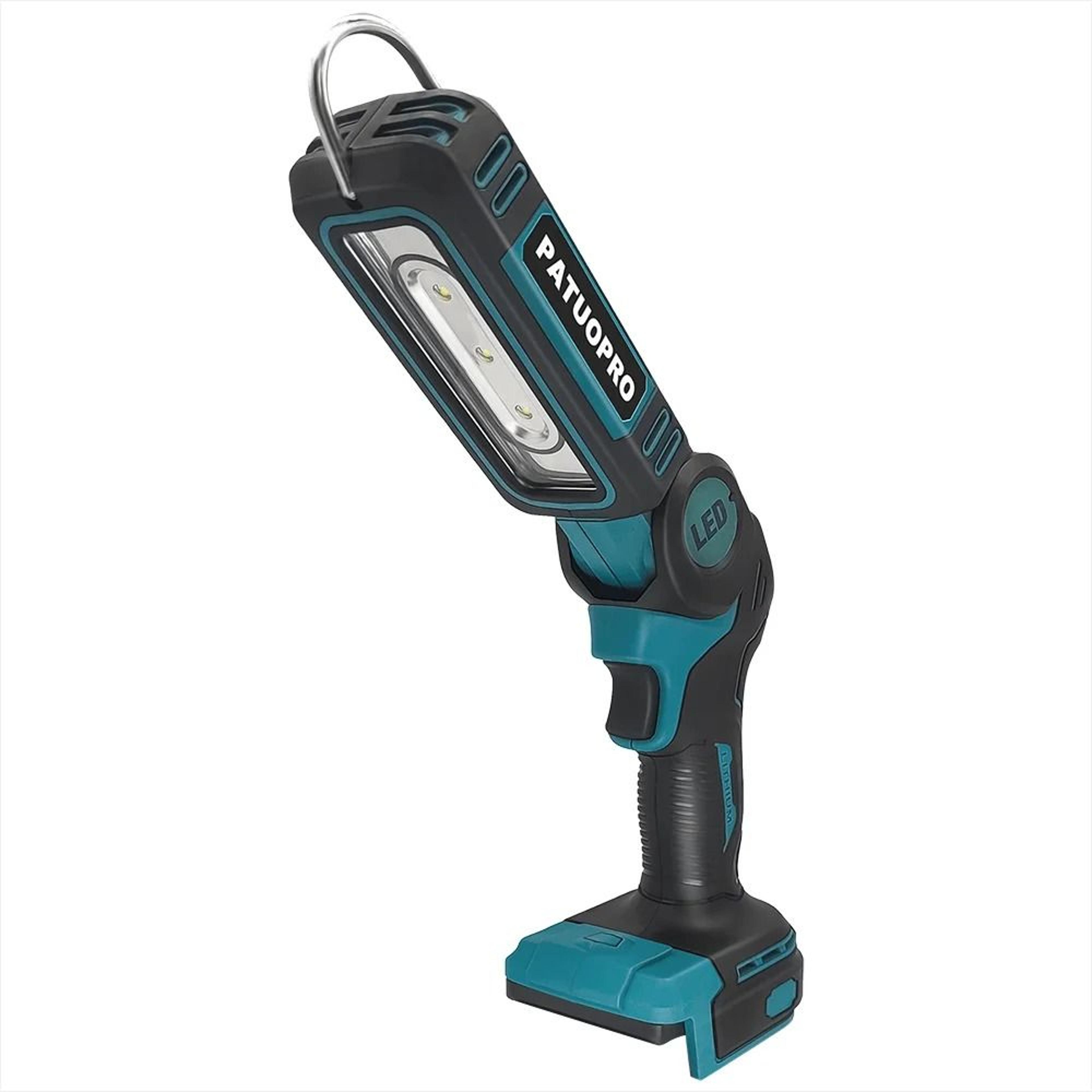 21v cordless foldable job site spotlight & inspection light