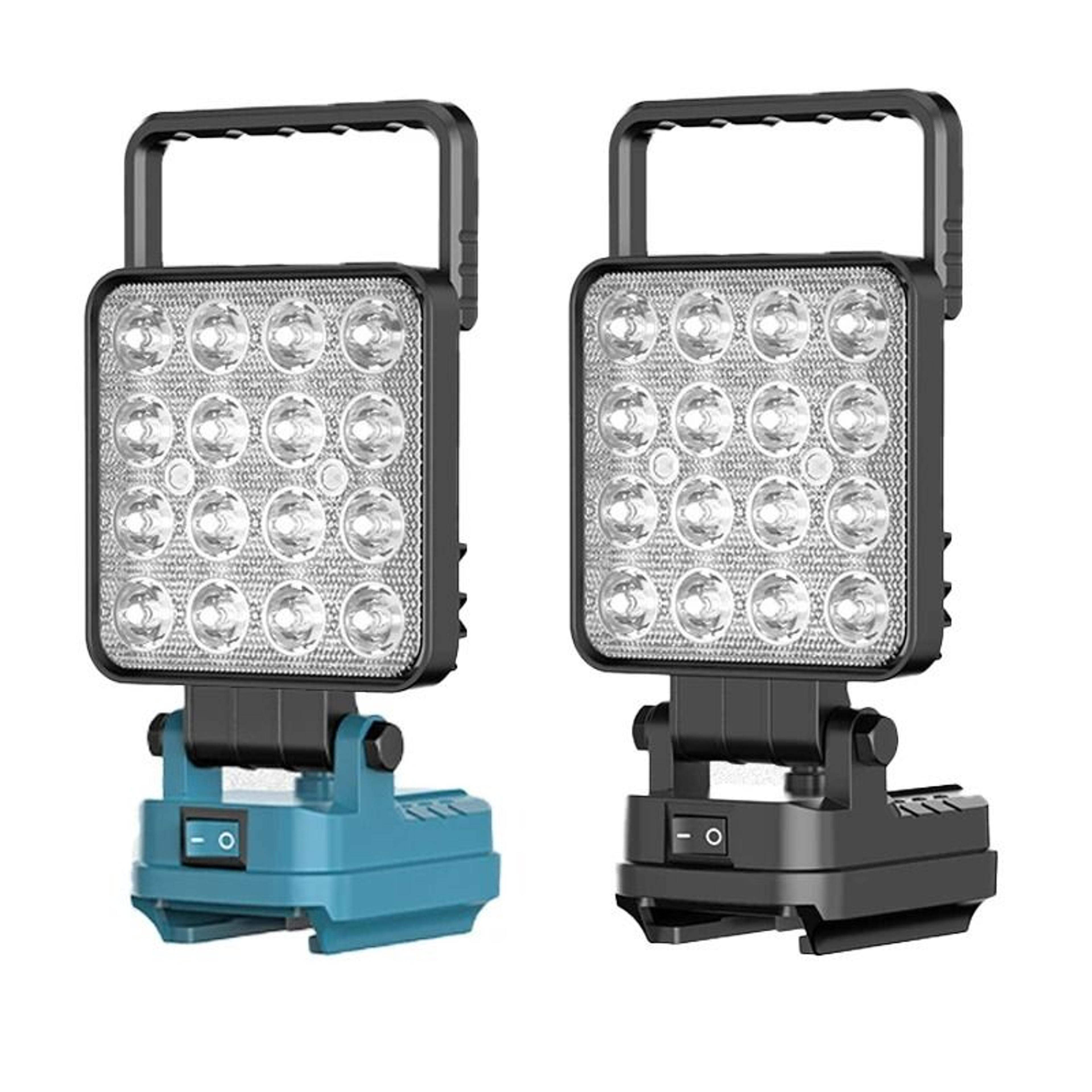 4-inch cordless job site led floodlight & outdoor camping lamp