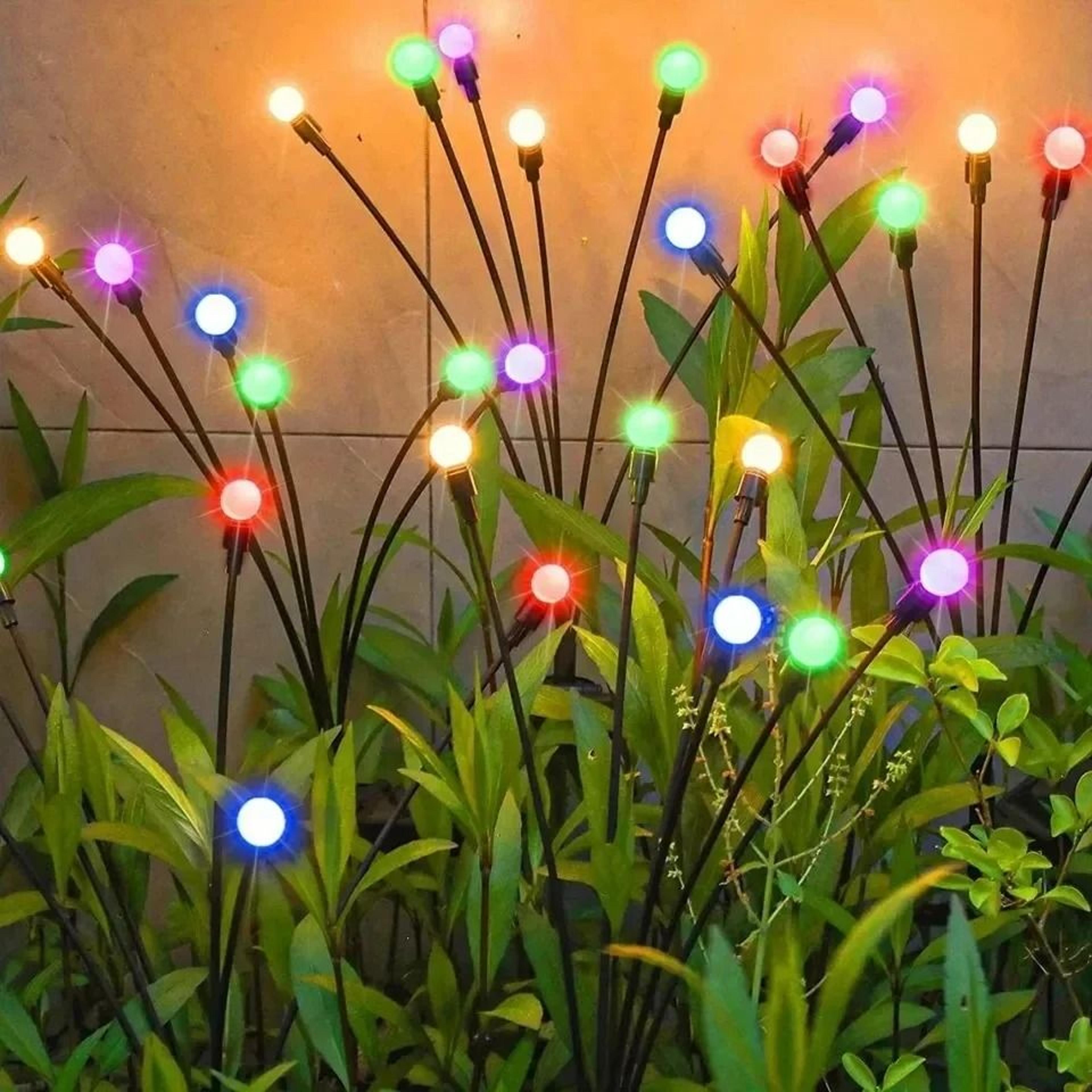 solar outdoor firefly lights & courtyard villa atmosphere lamp