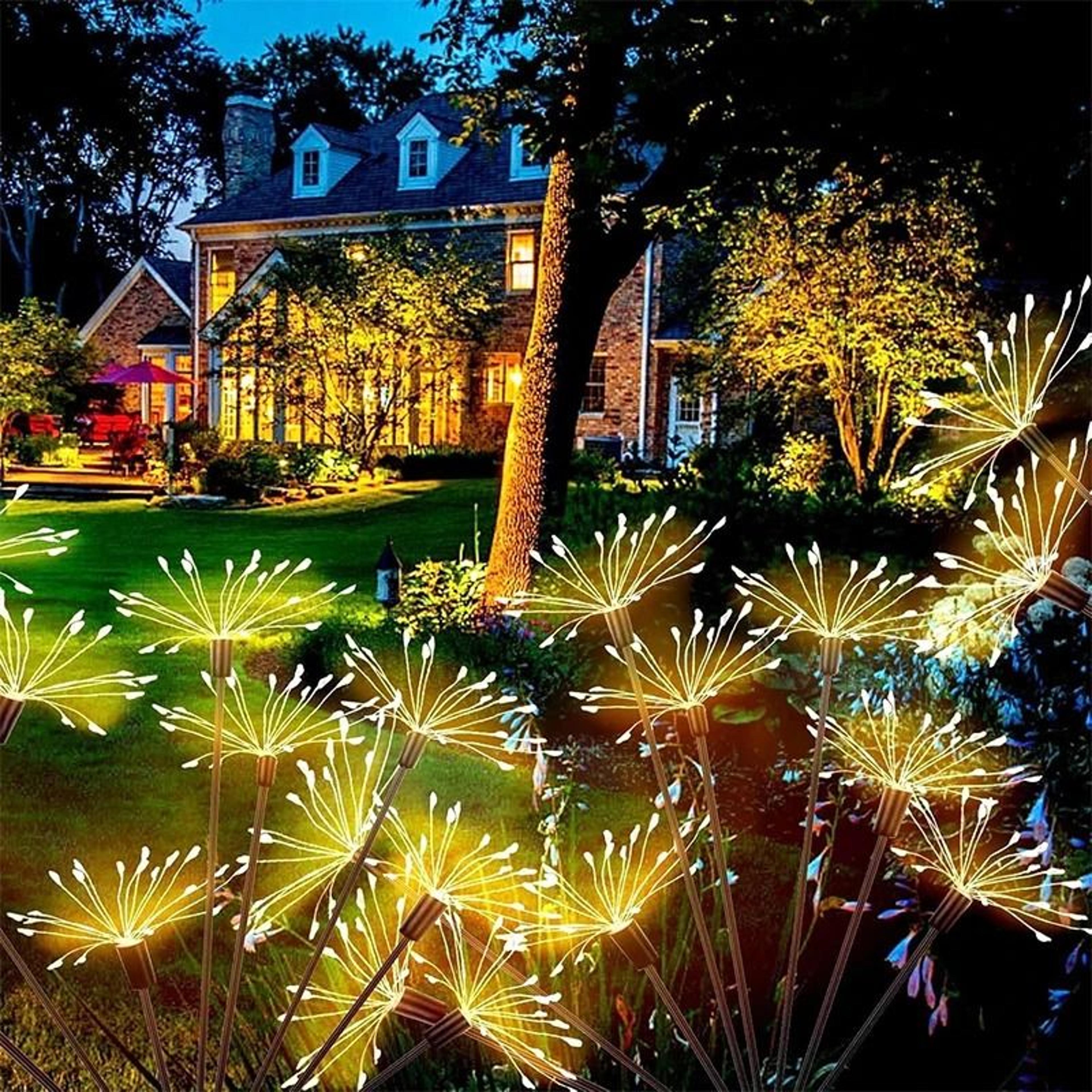 elite solar 2-mode swaying firefly lights & outdoor pathway accent