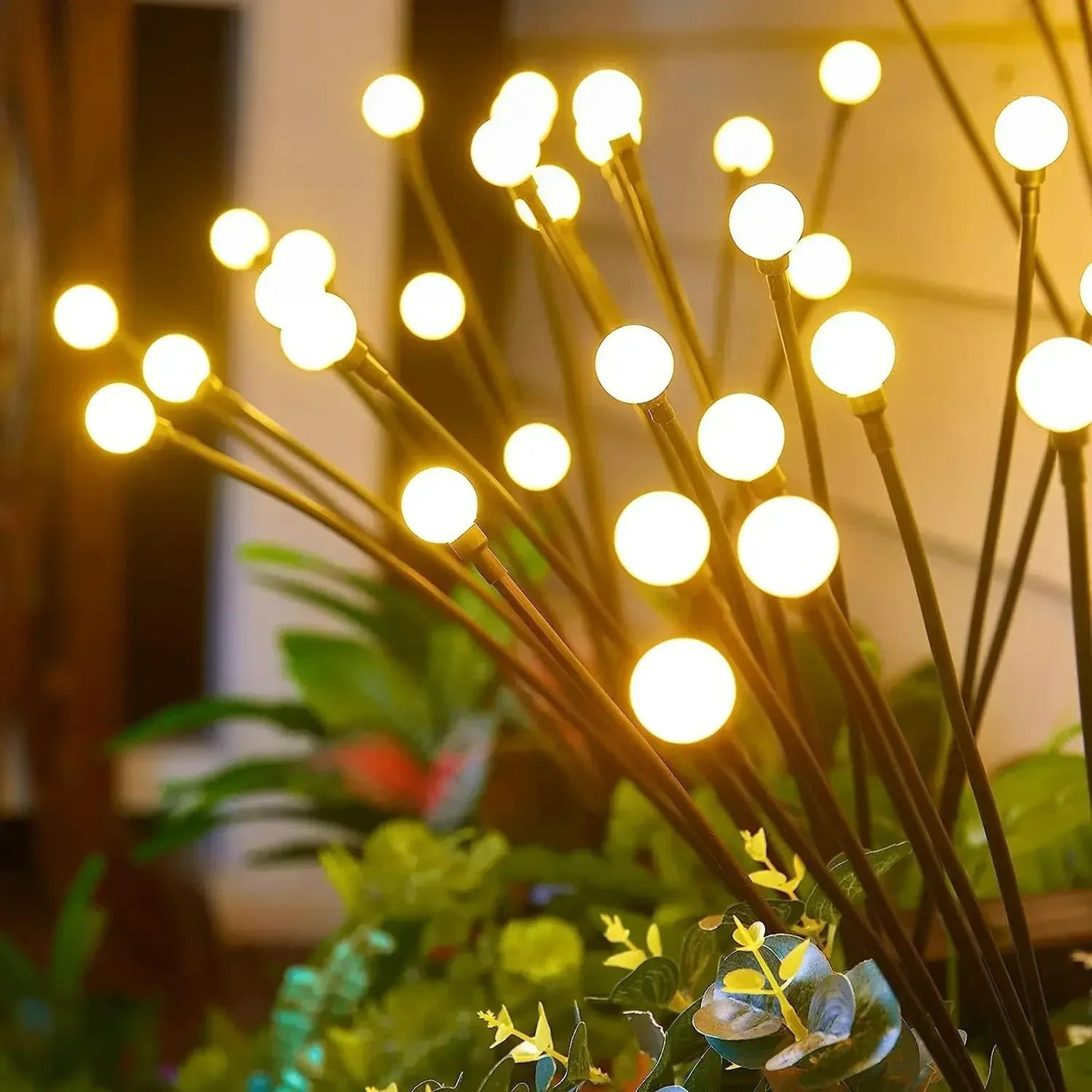 solar firefly garden lights & outdoor vibrant pathway accent