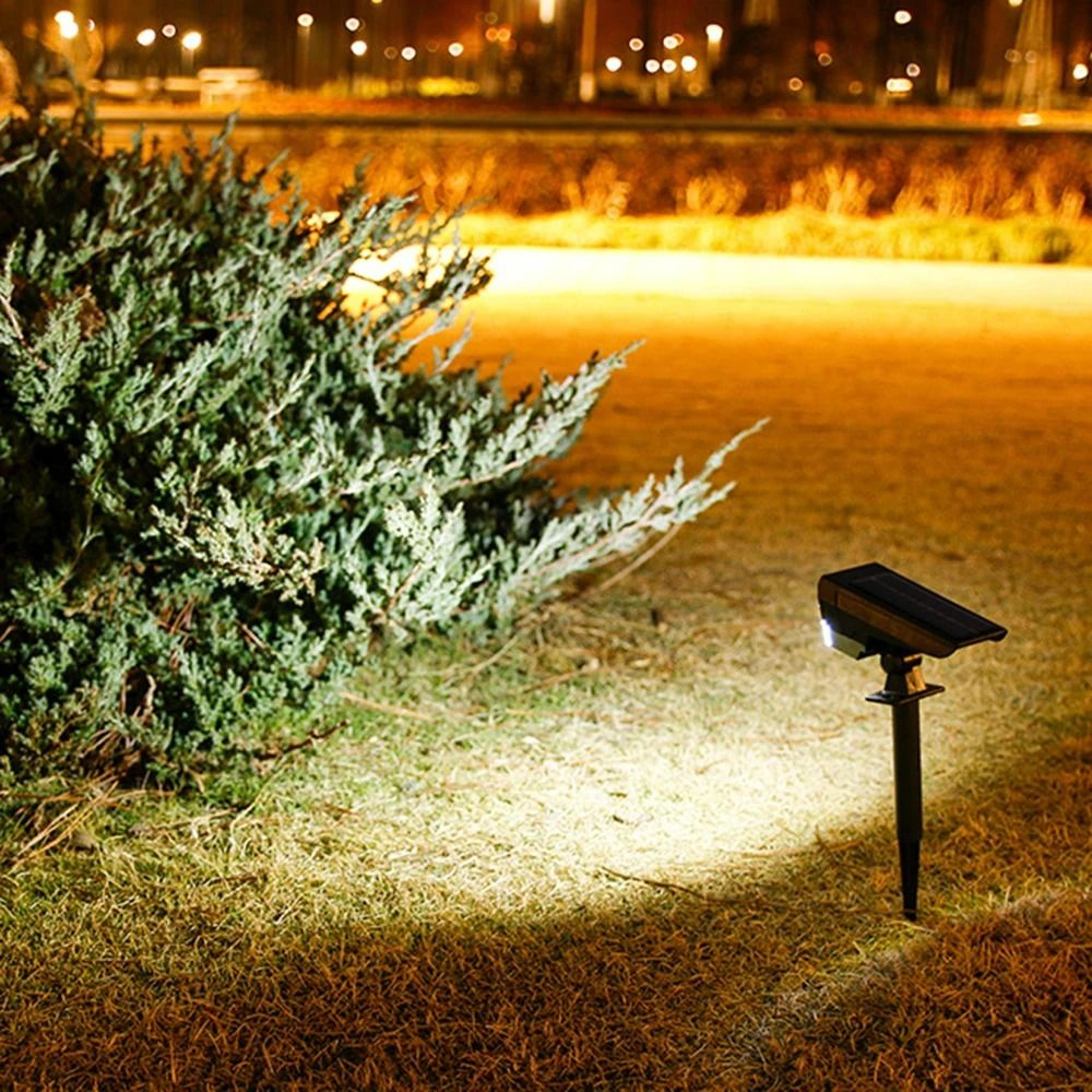 solar outdoor dual-use floor mounted landscape spotlights