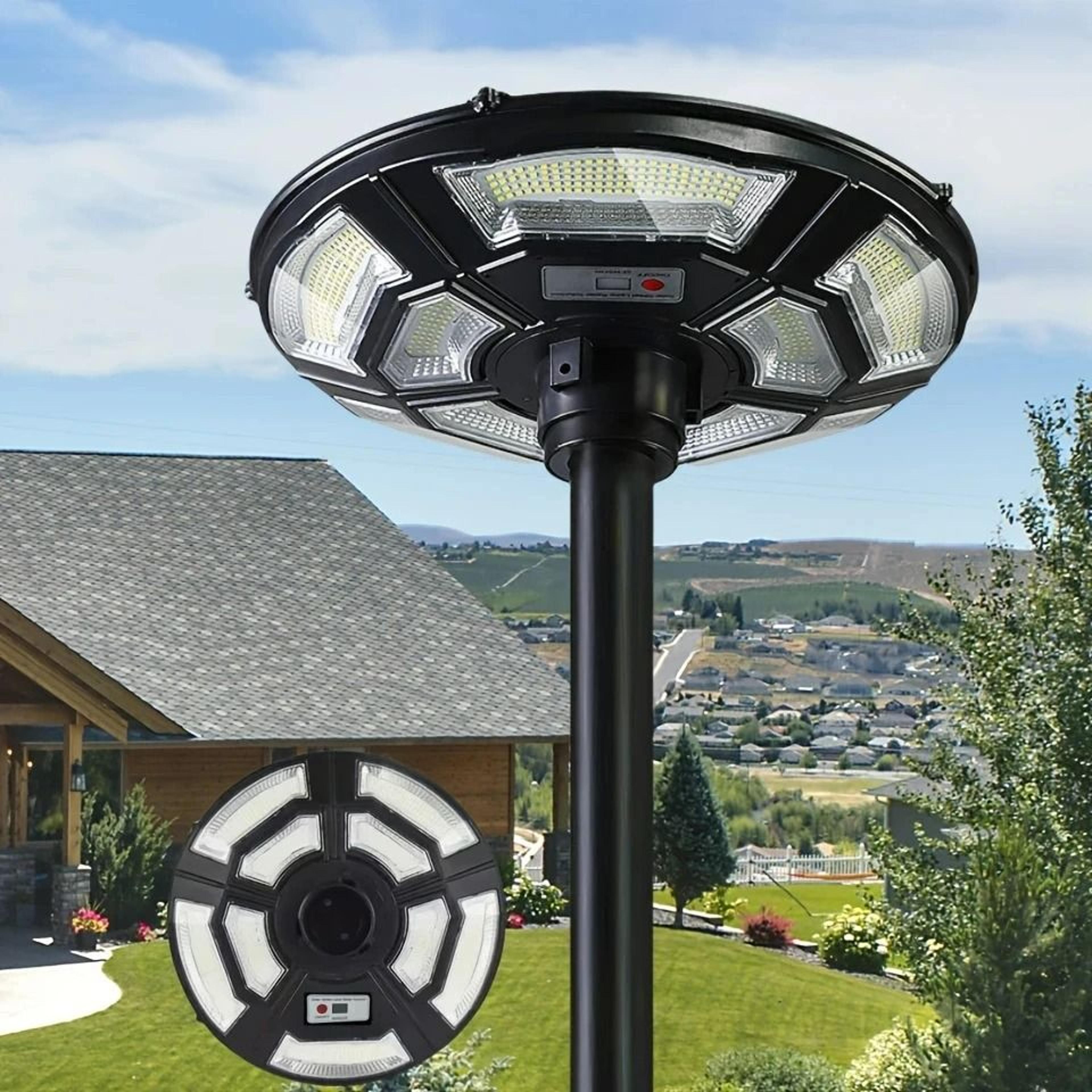 ufo solar powered motion sensor courtyard light
