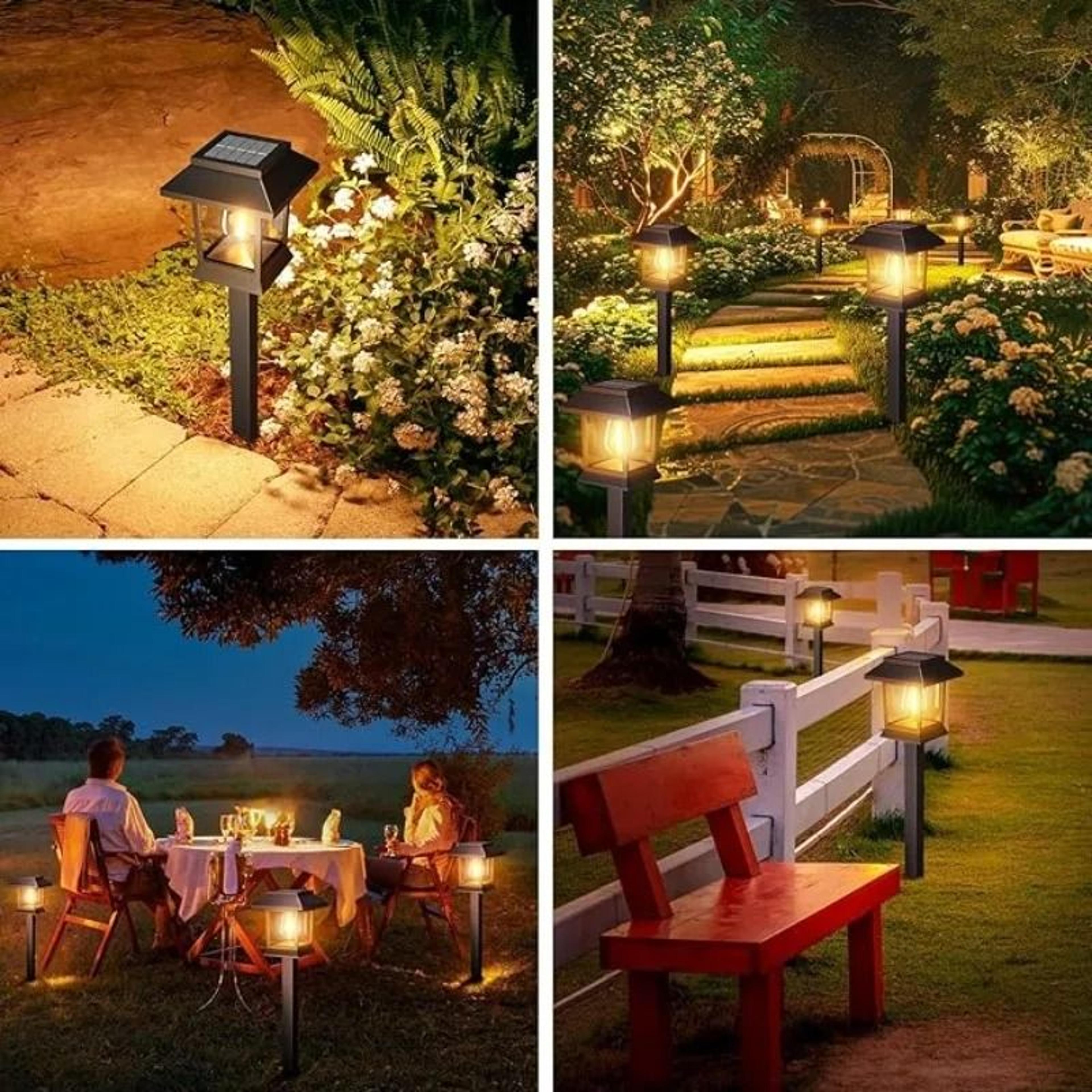 outdoor garden retro solar waterproof courtyard sign lights