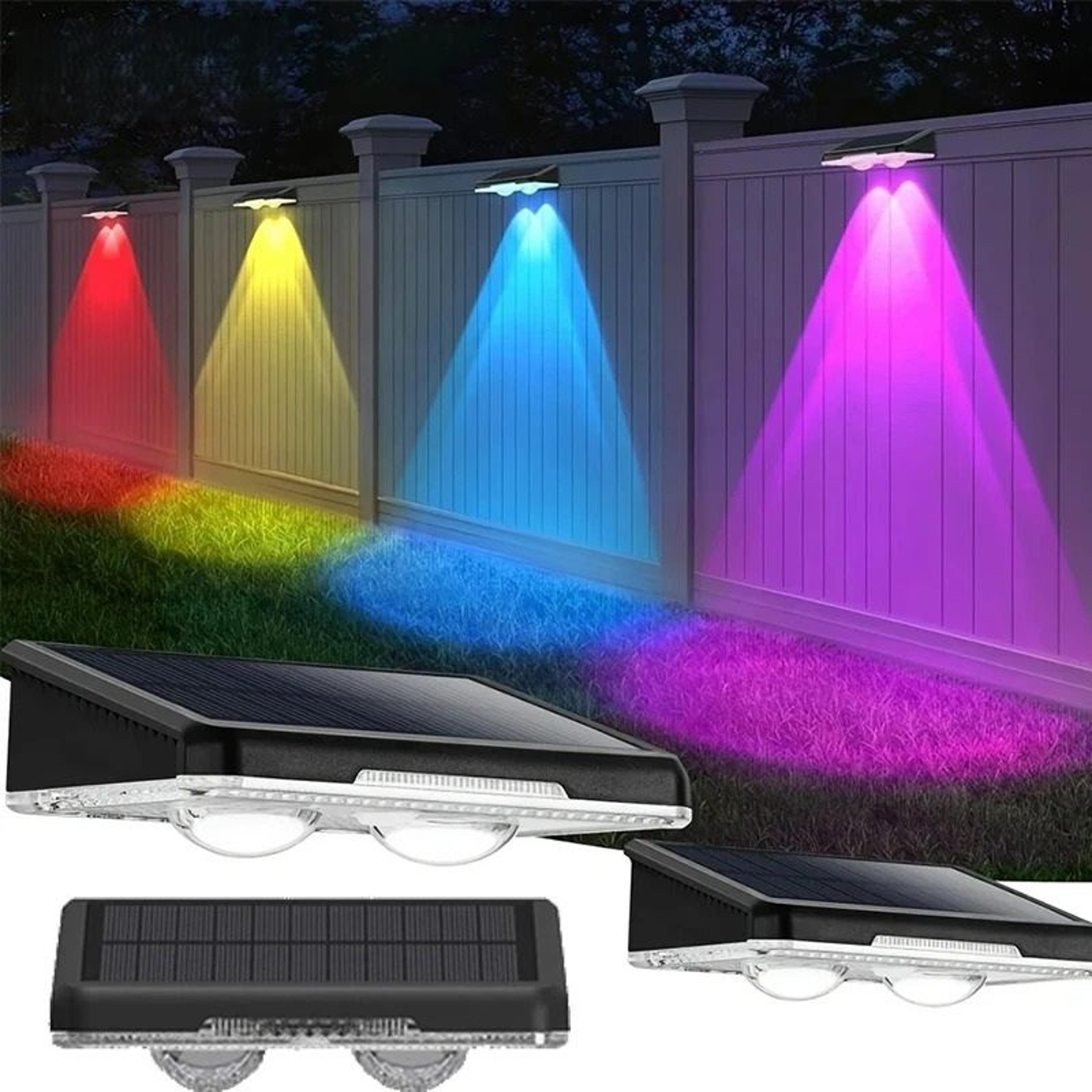 solar powered led fence & deck accent light