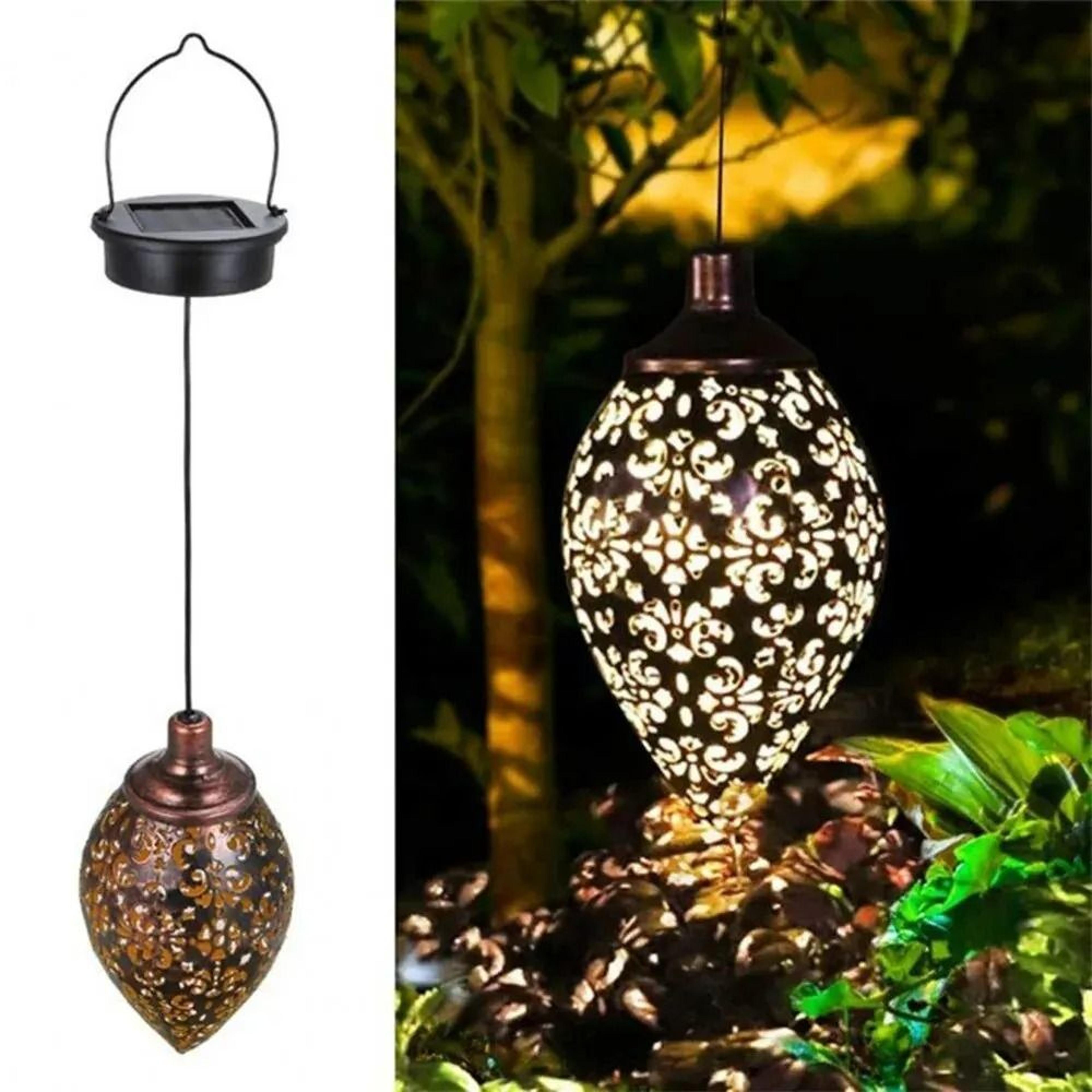 solar water drop projection pendant light
