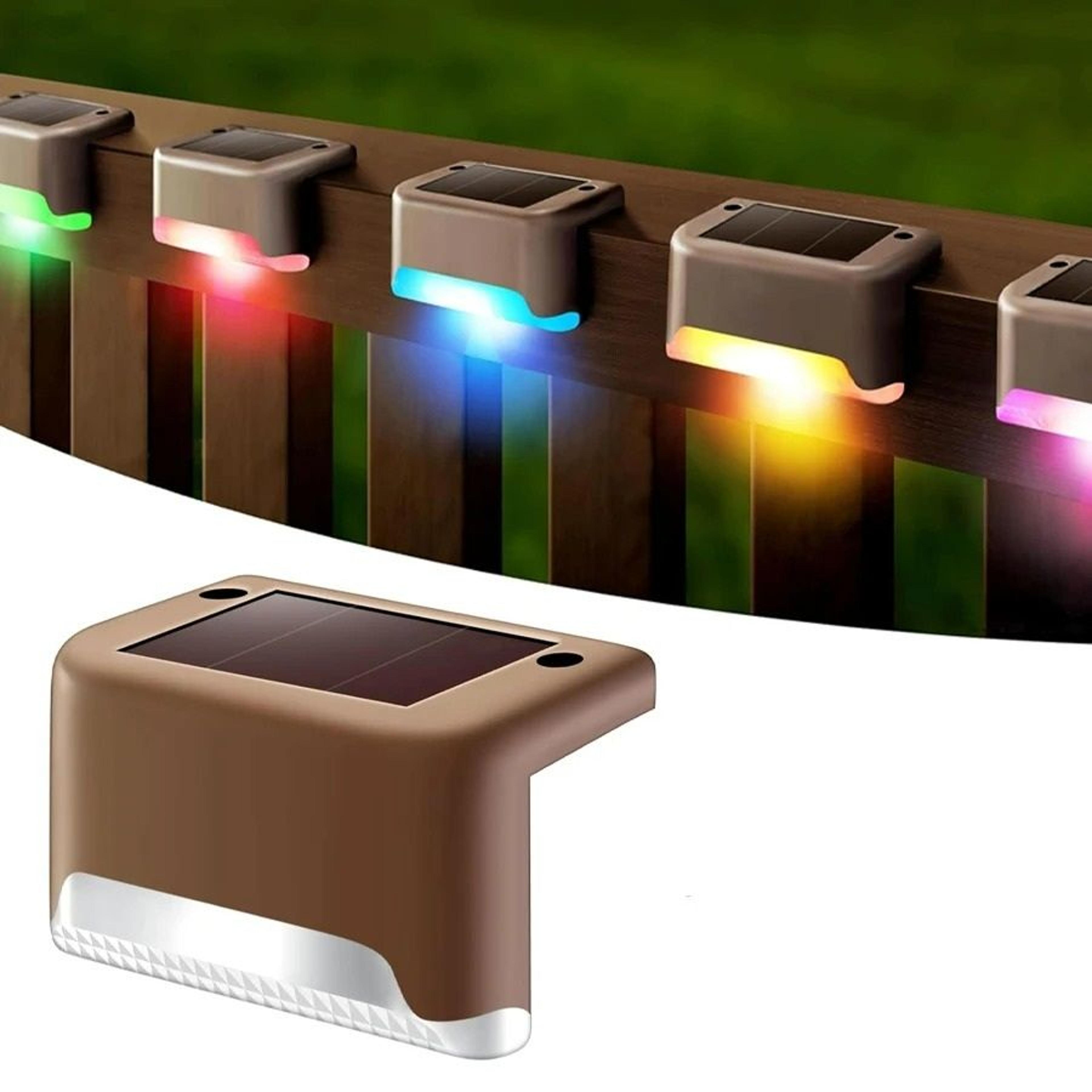 solar led waterproof step & fence accent light