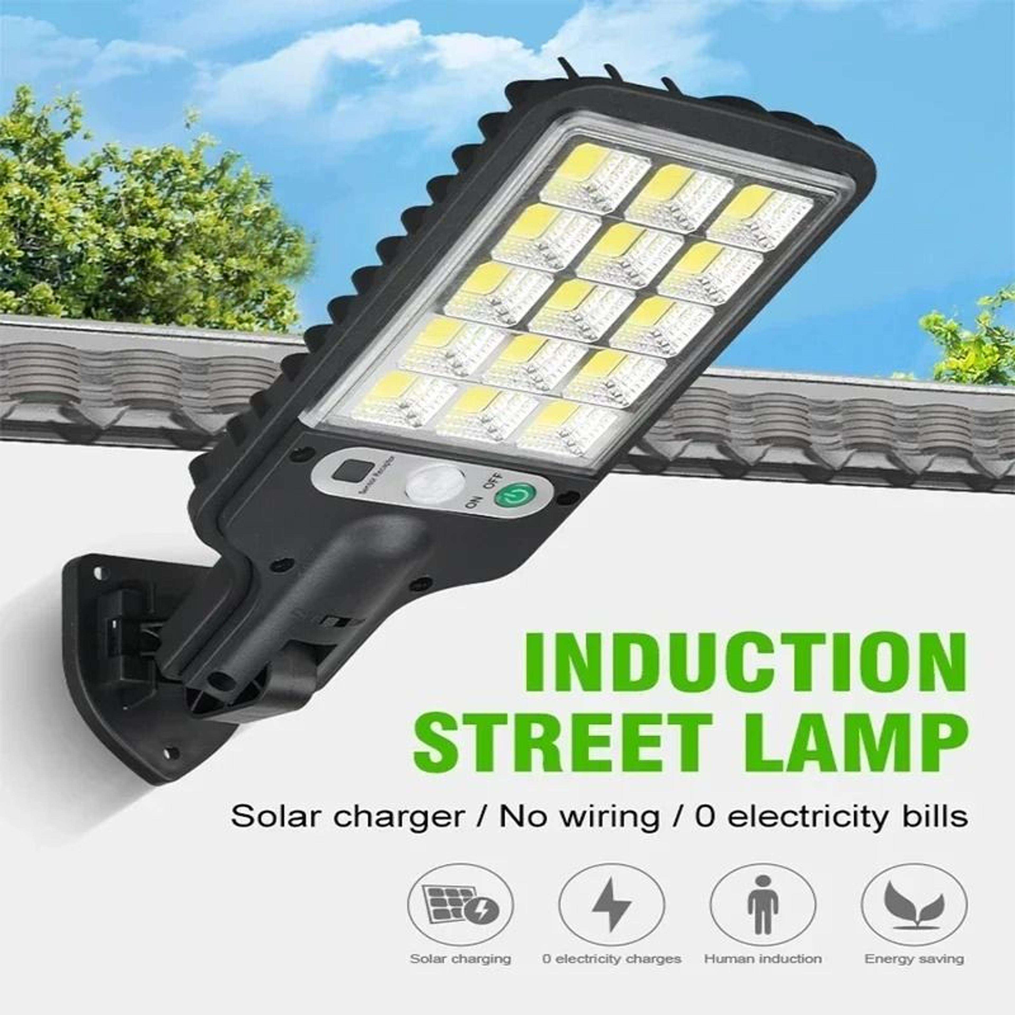 200-cob solar wireless motion sensor street & wall light
