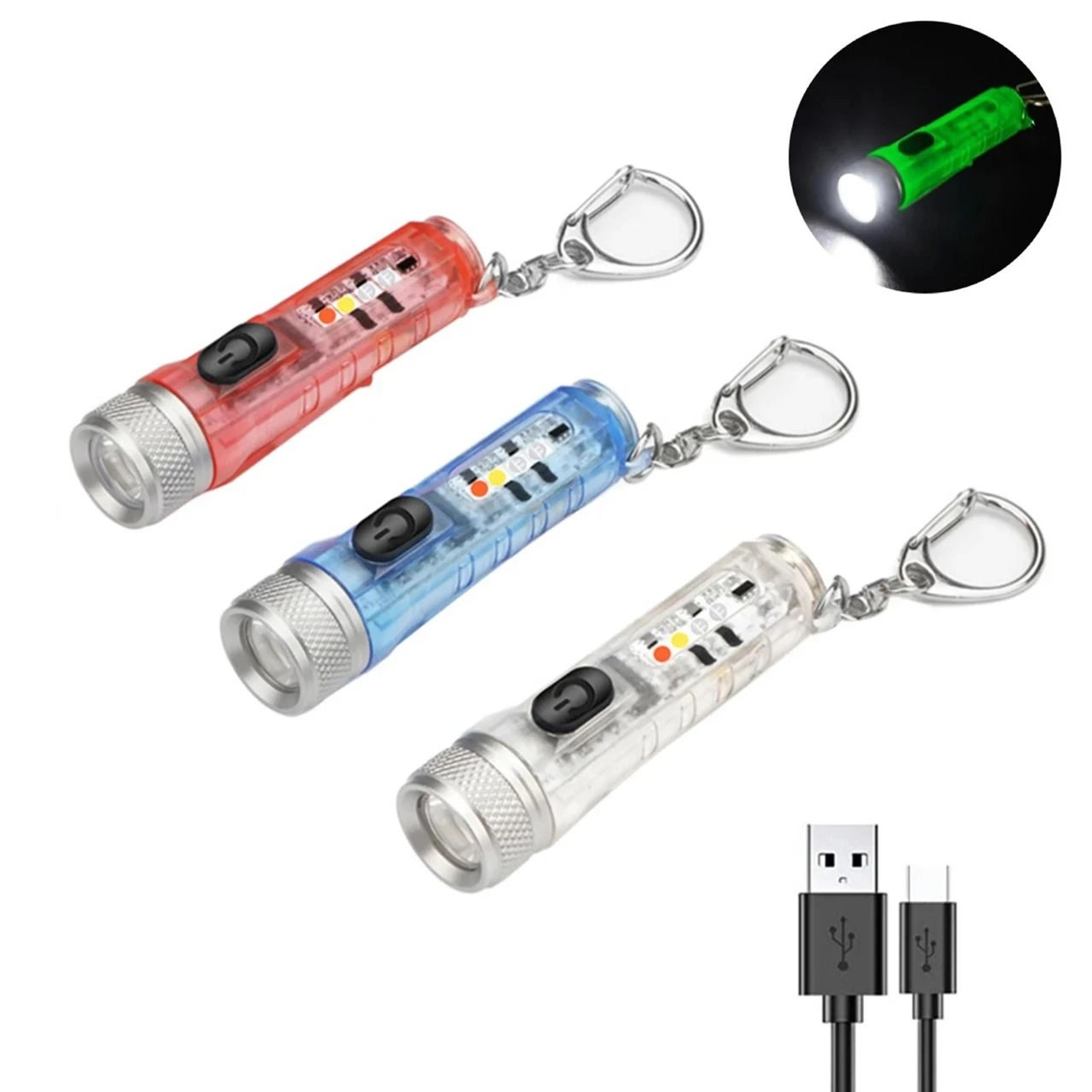 mini rechargeable led keychain flashlight