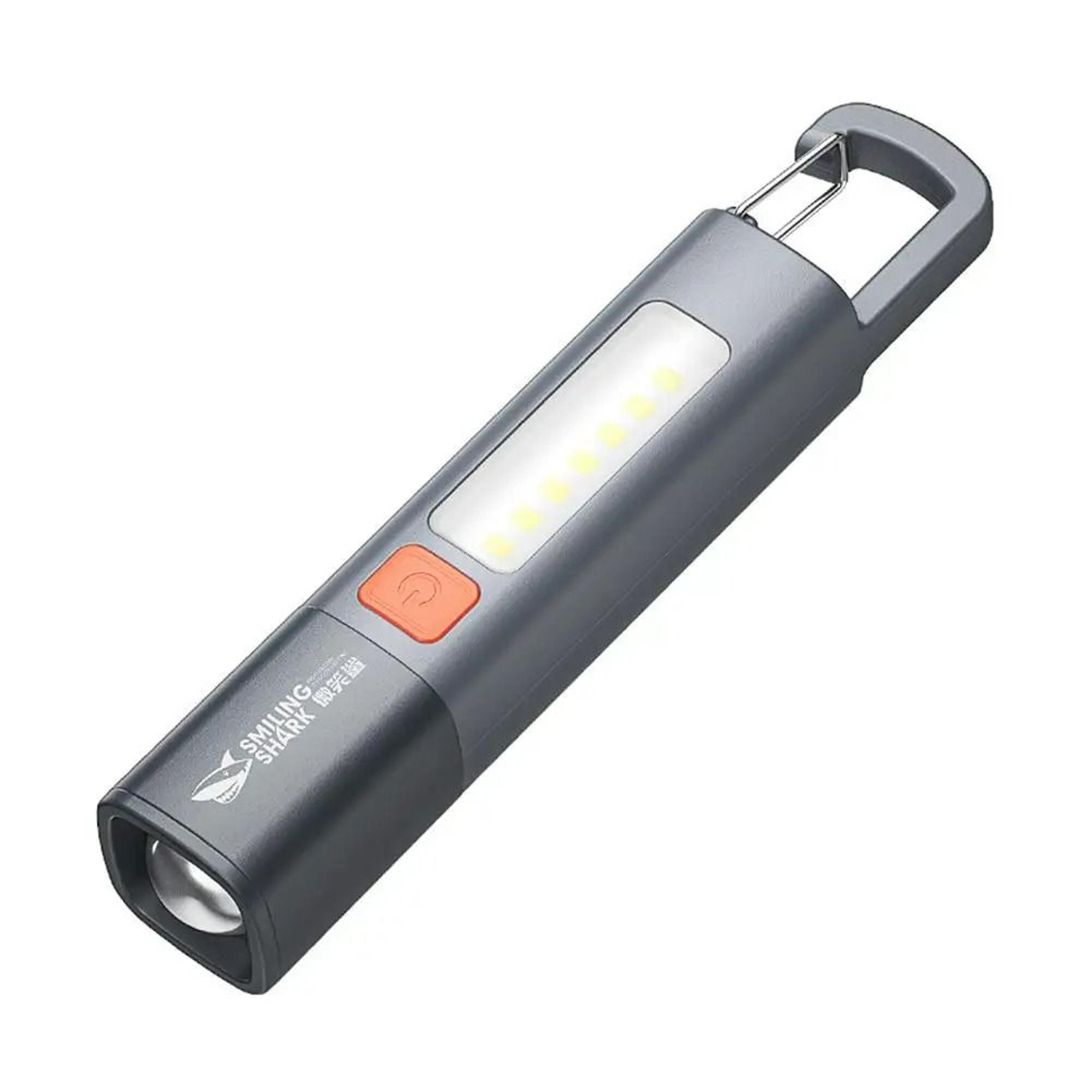 rechargeable super bright led flashlight with built-in hanging hook