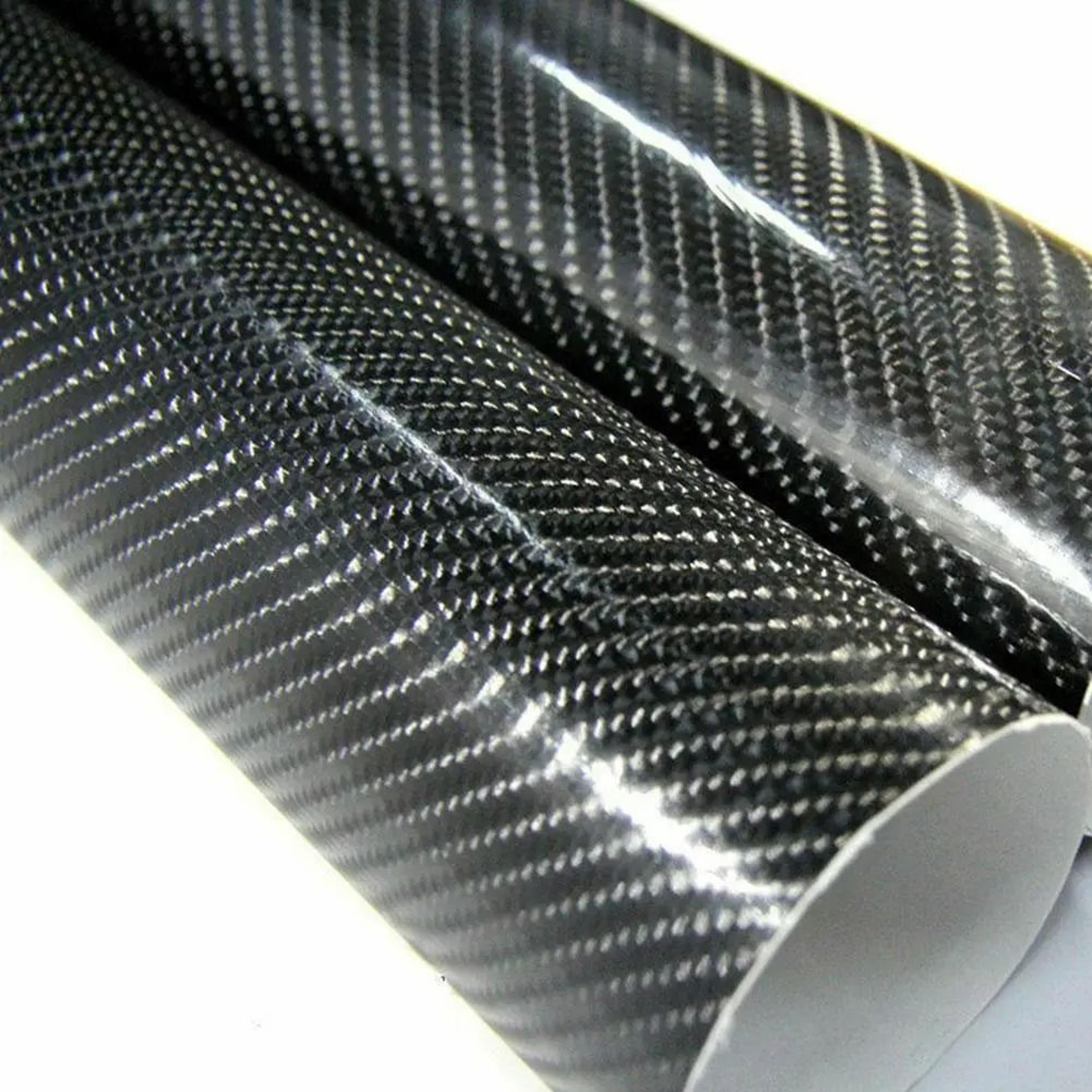 7d ultra-gloss carbon fiber vinyl wrap sheet roll