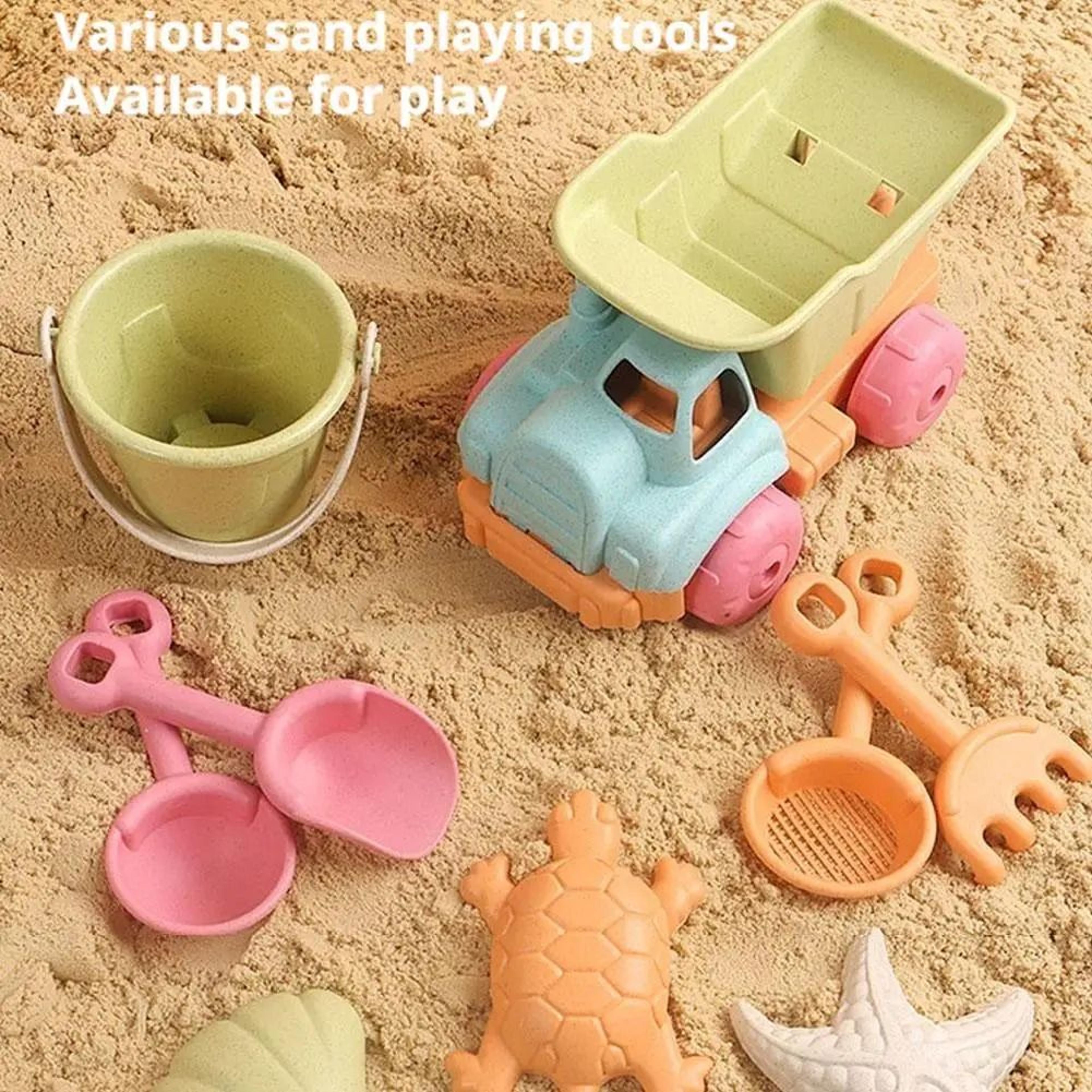 kids outdoor beach sand mold and tool play set