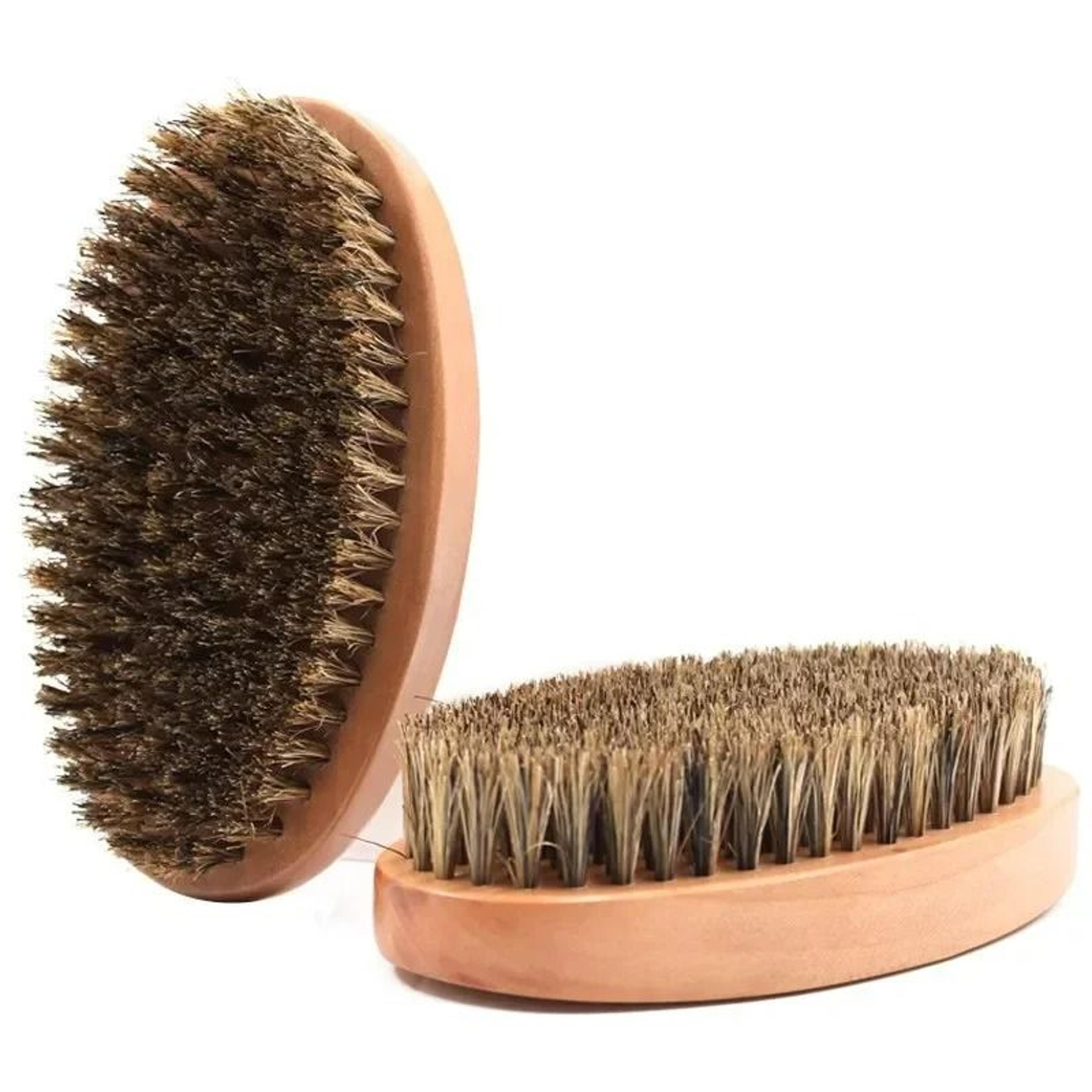 100% natural boar bristle 360 curved wave hair brush