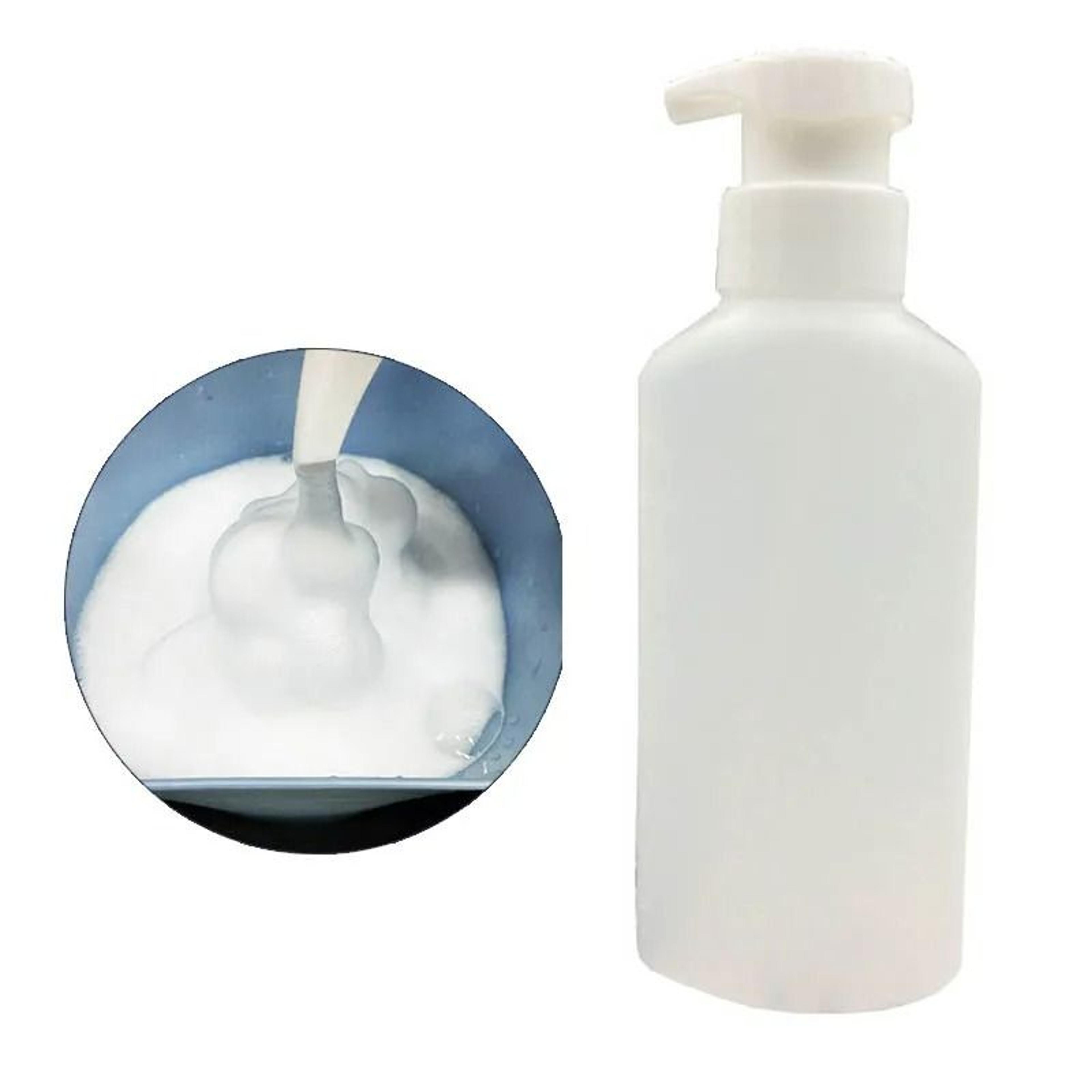 pump foaming soap and shampoo dispenser bottle