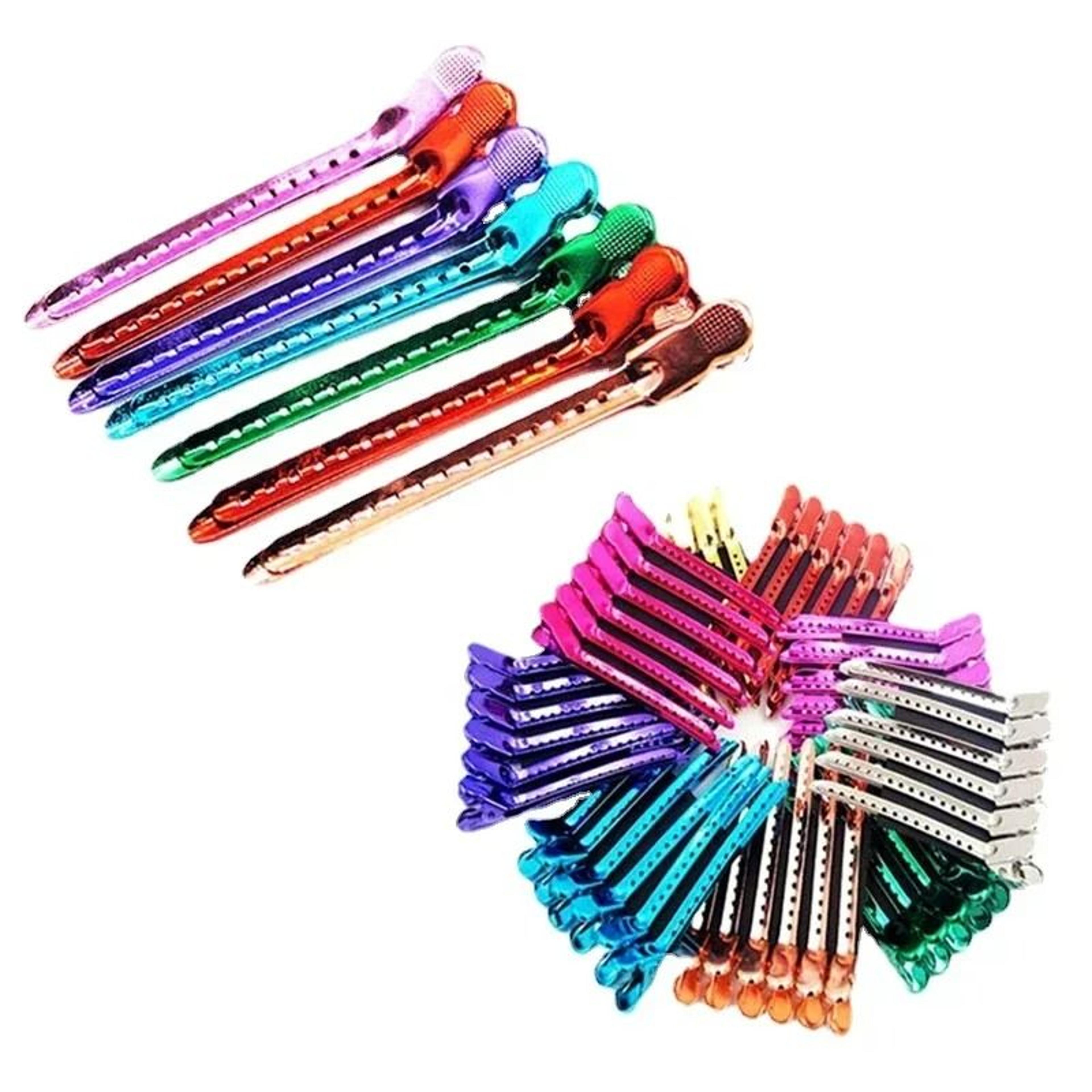 12 piece metal alligator hair sectioning clip set