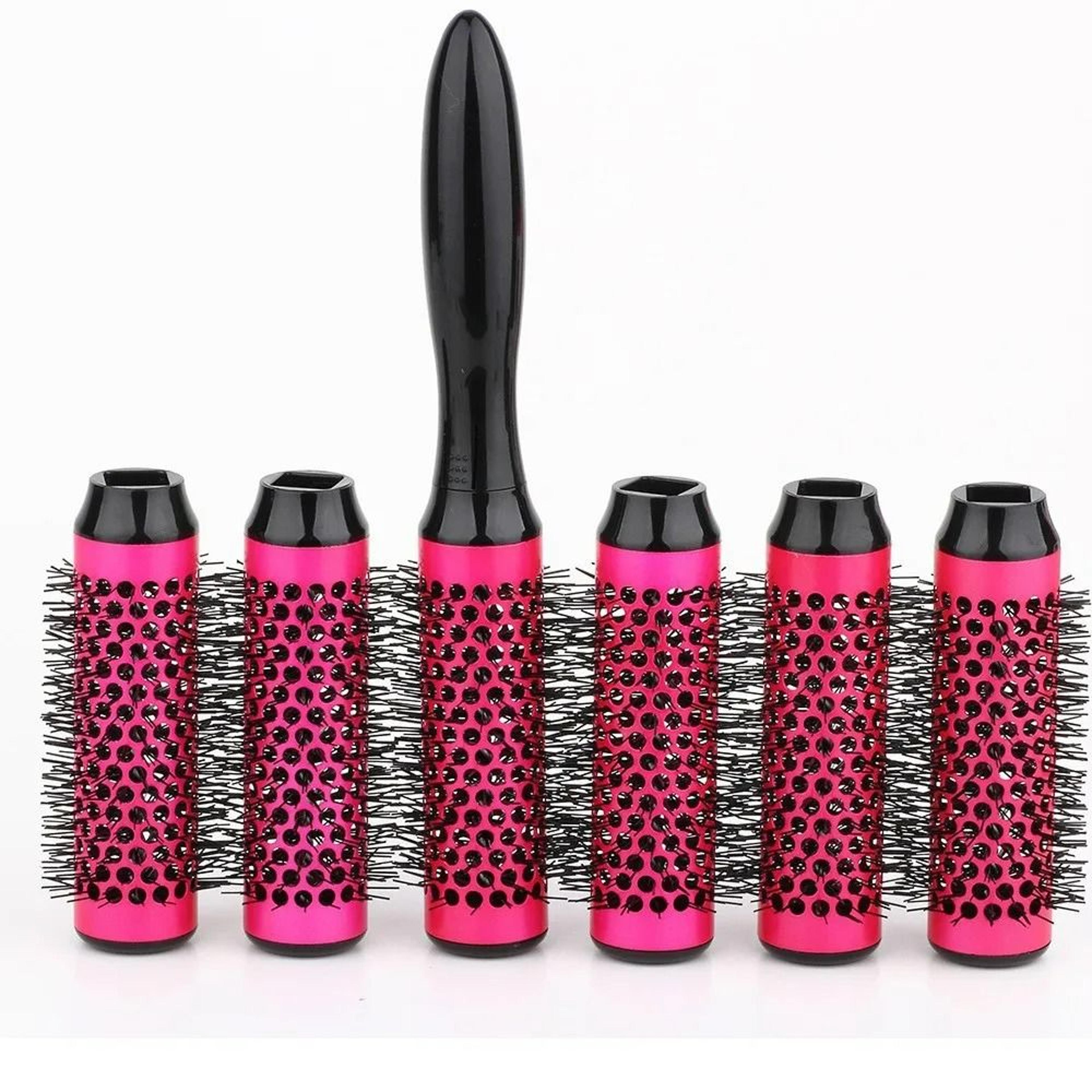 6 piece detachable round barrel blowout brush set