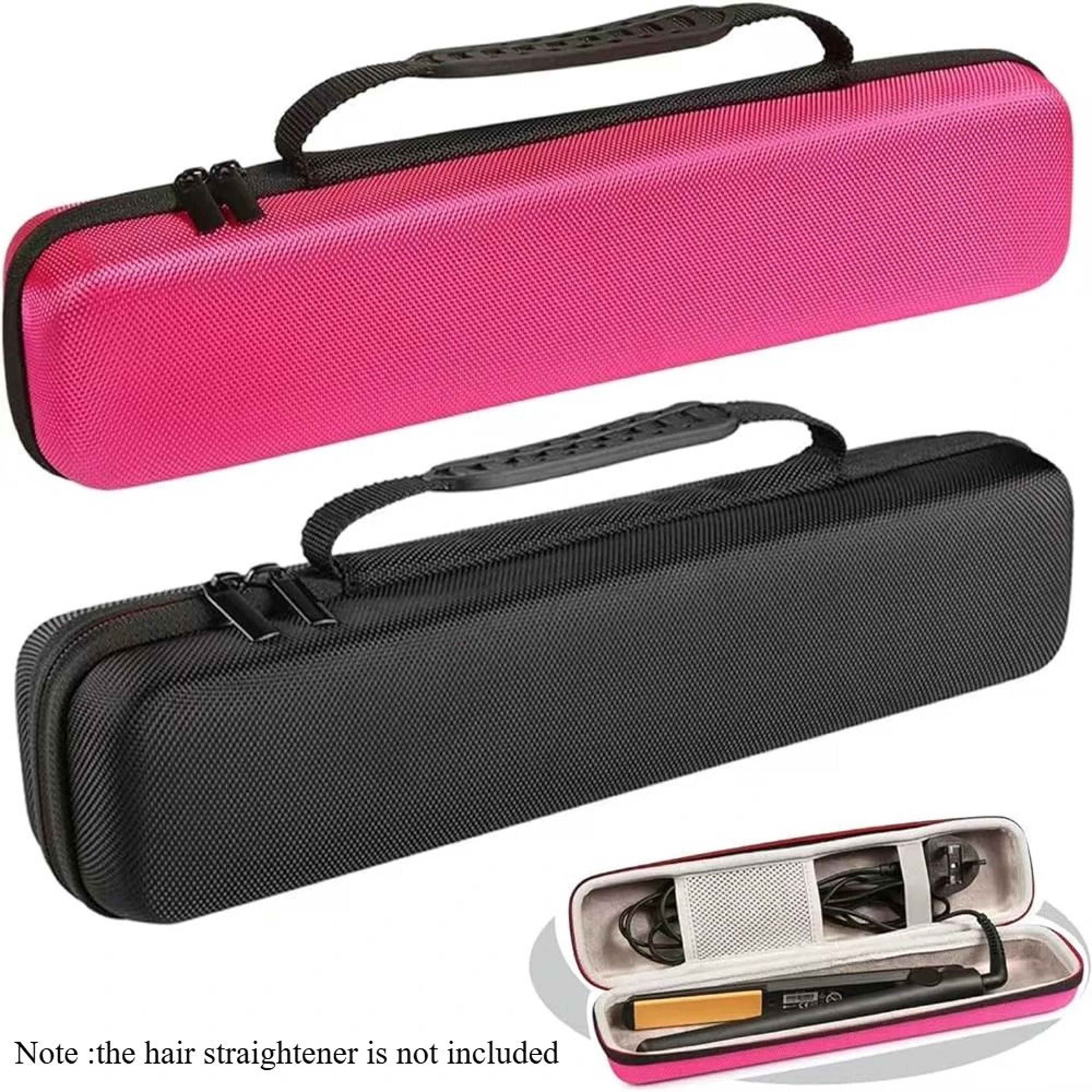 portable eva hair straightener travel carrying case
